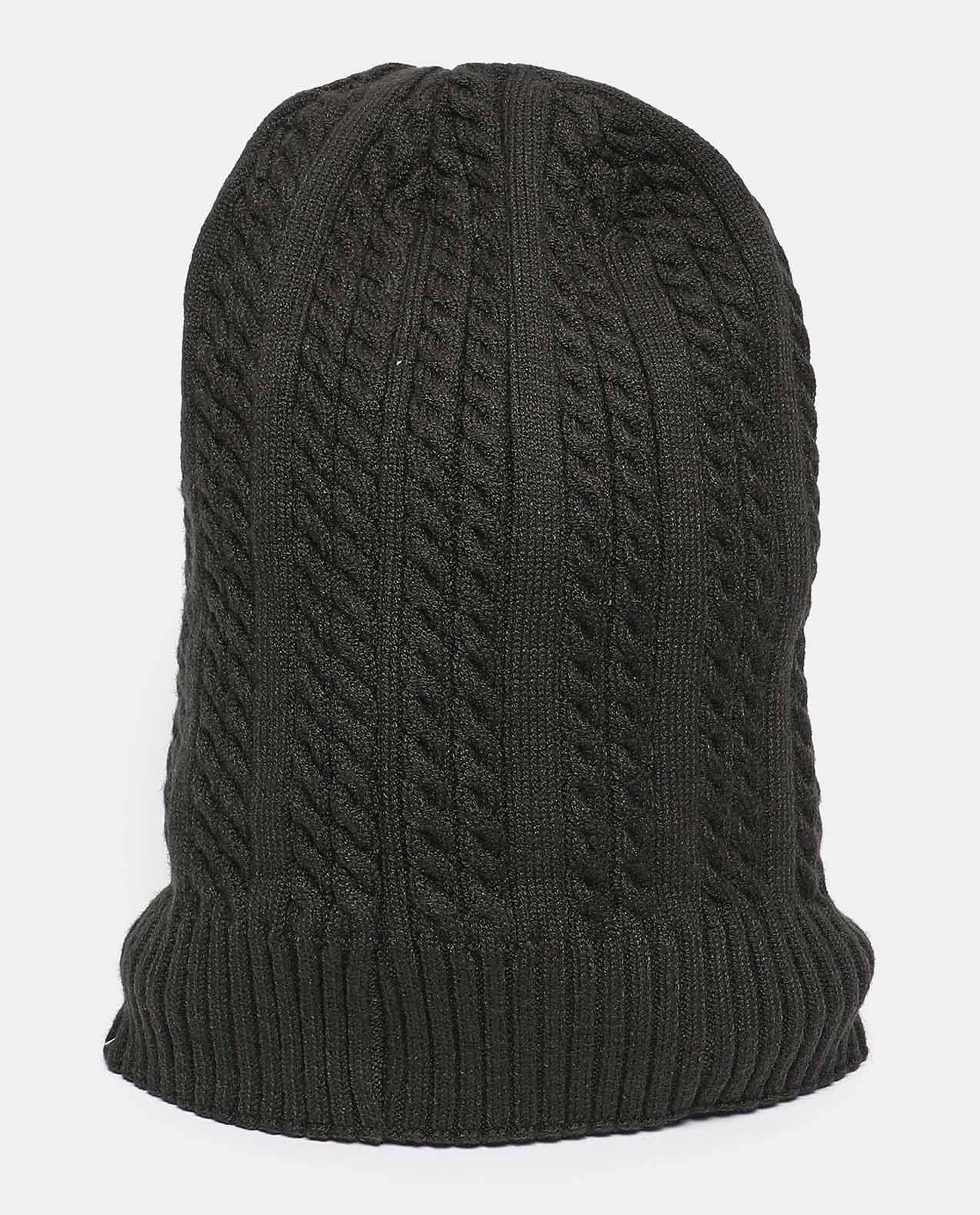 Self Design Knitted Beanie Cap