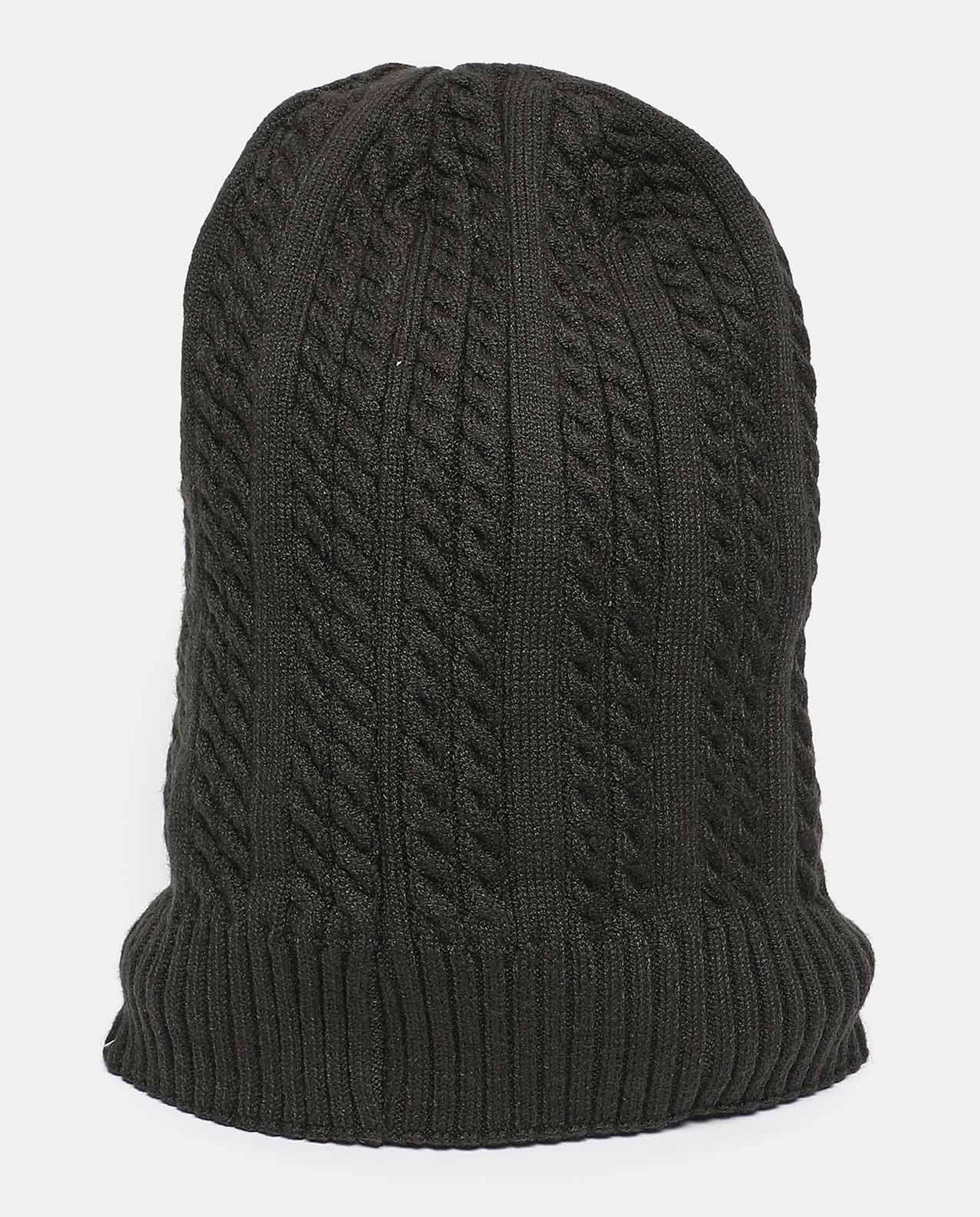 Self Design Knitted Beanie Cap