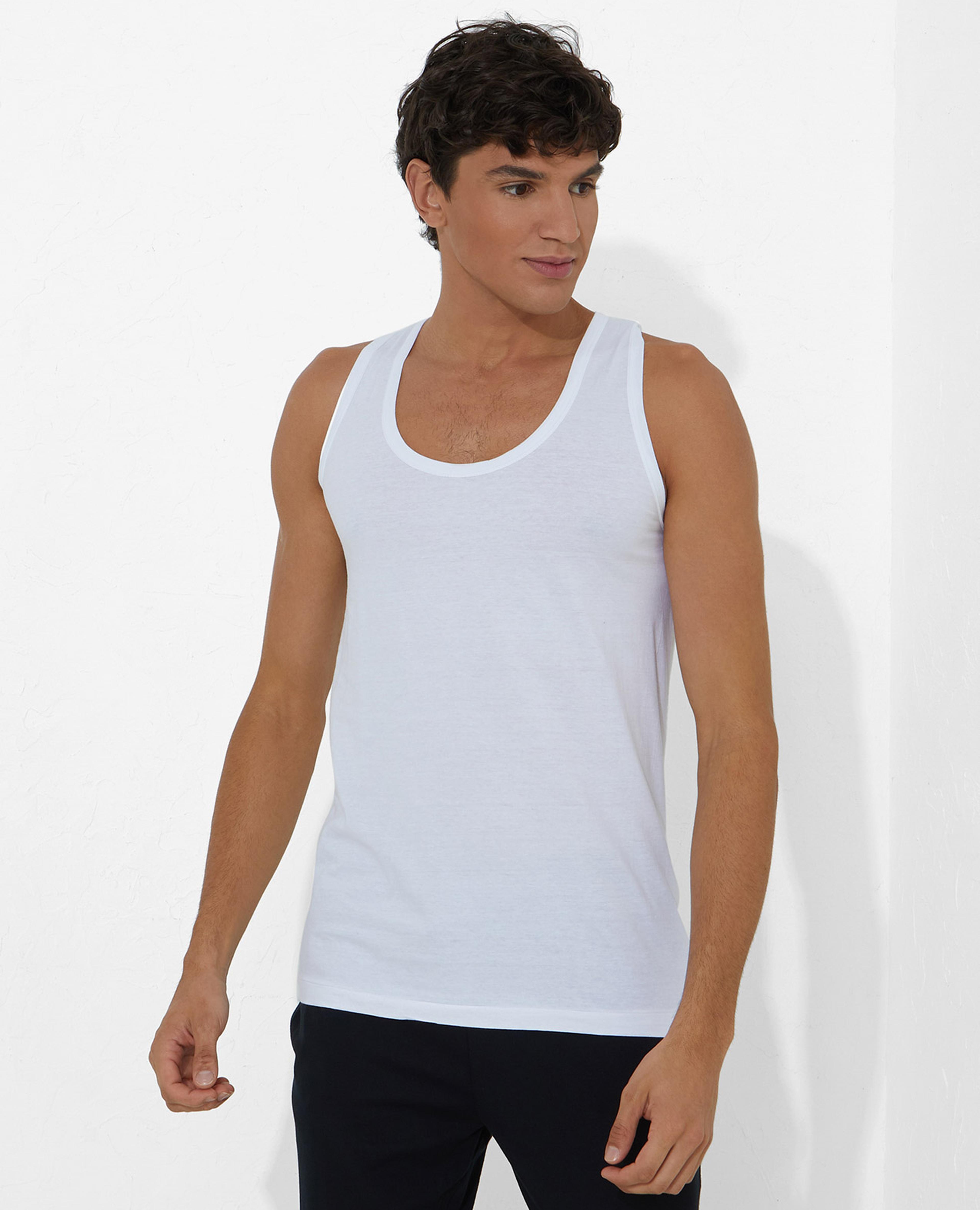 Solid Innerwear Sleeveless Vest