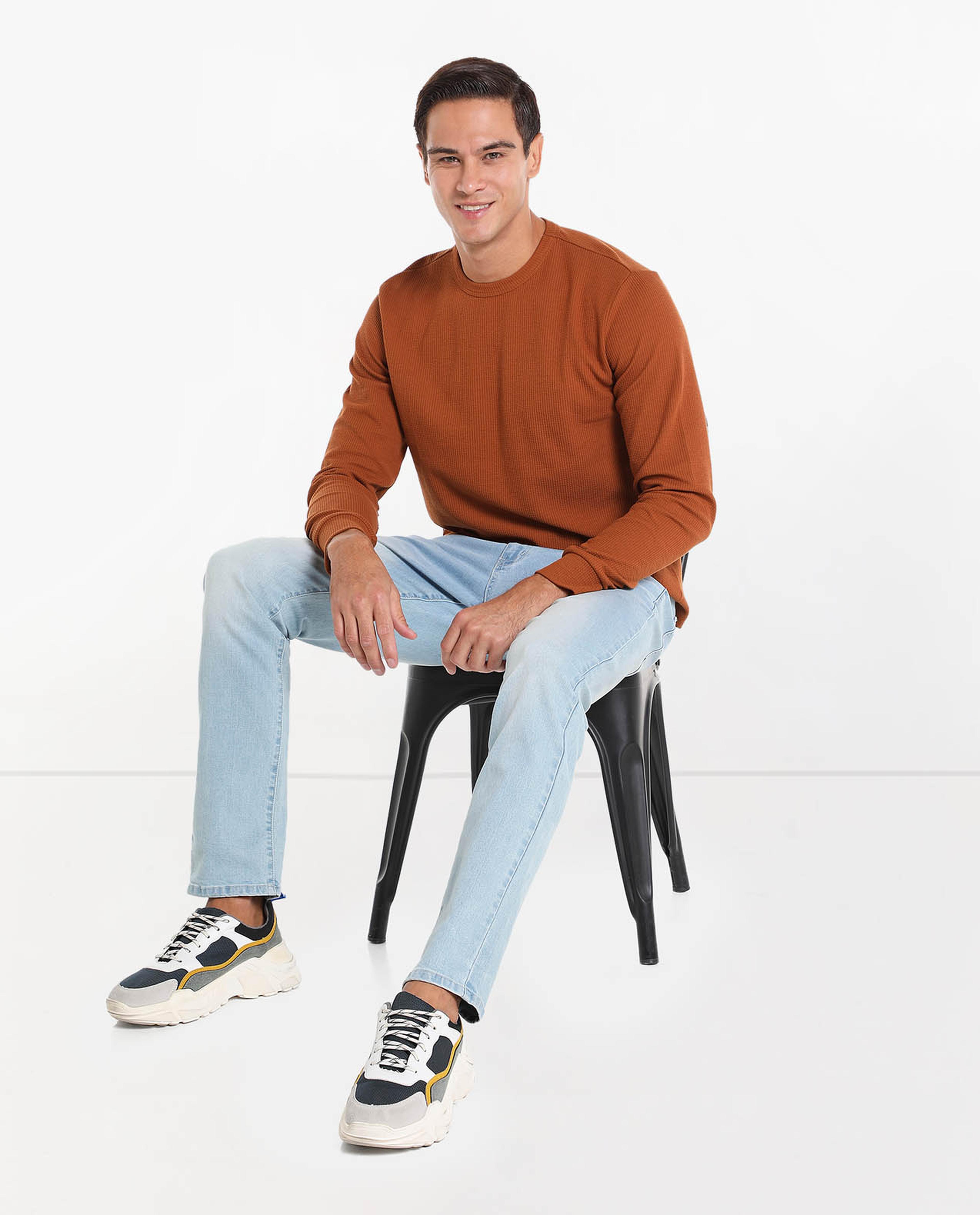 Solid T-Shirt with Long Sleeves