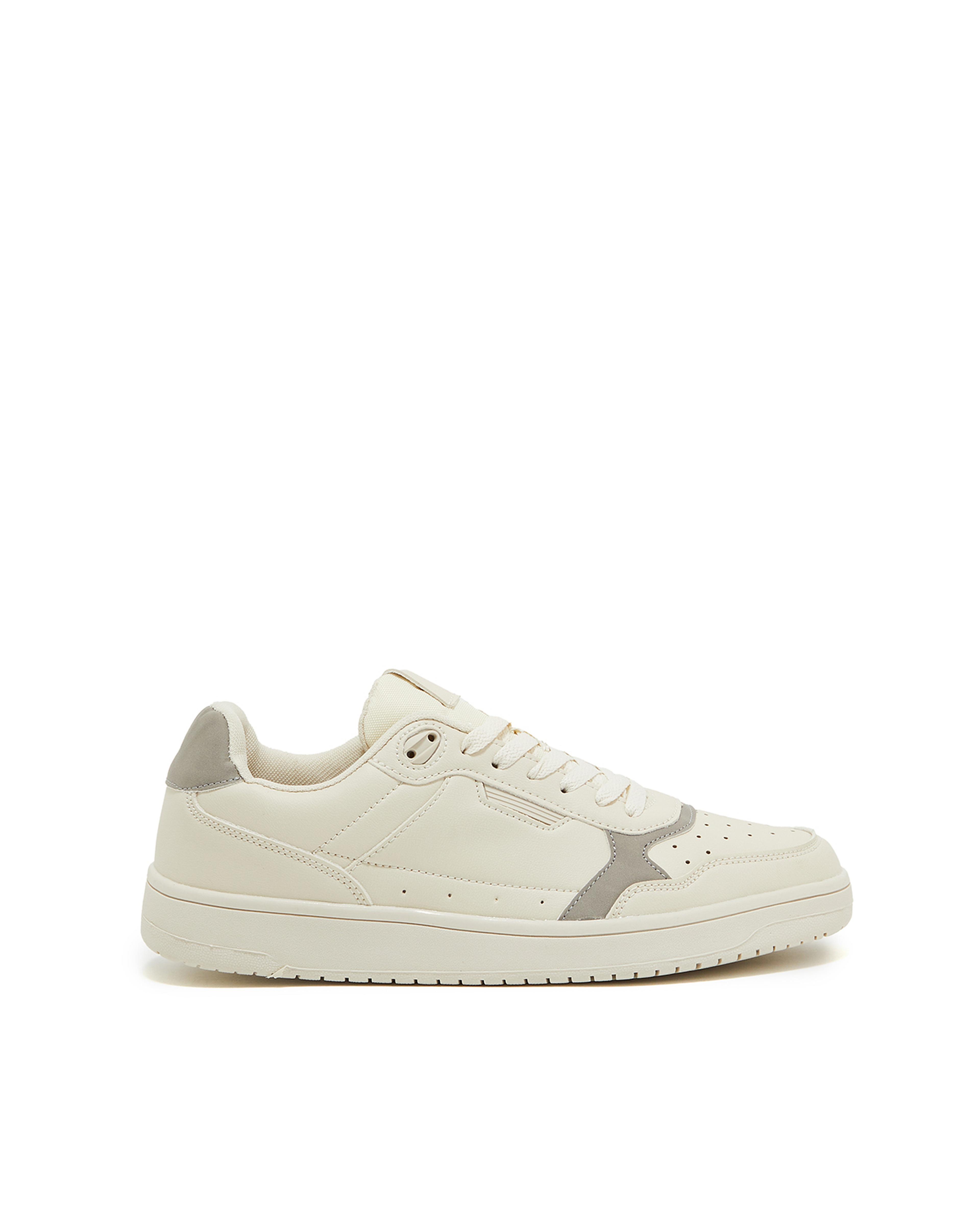 Solid Lace-Up Sneakers
