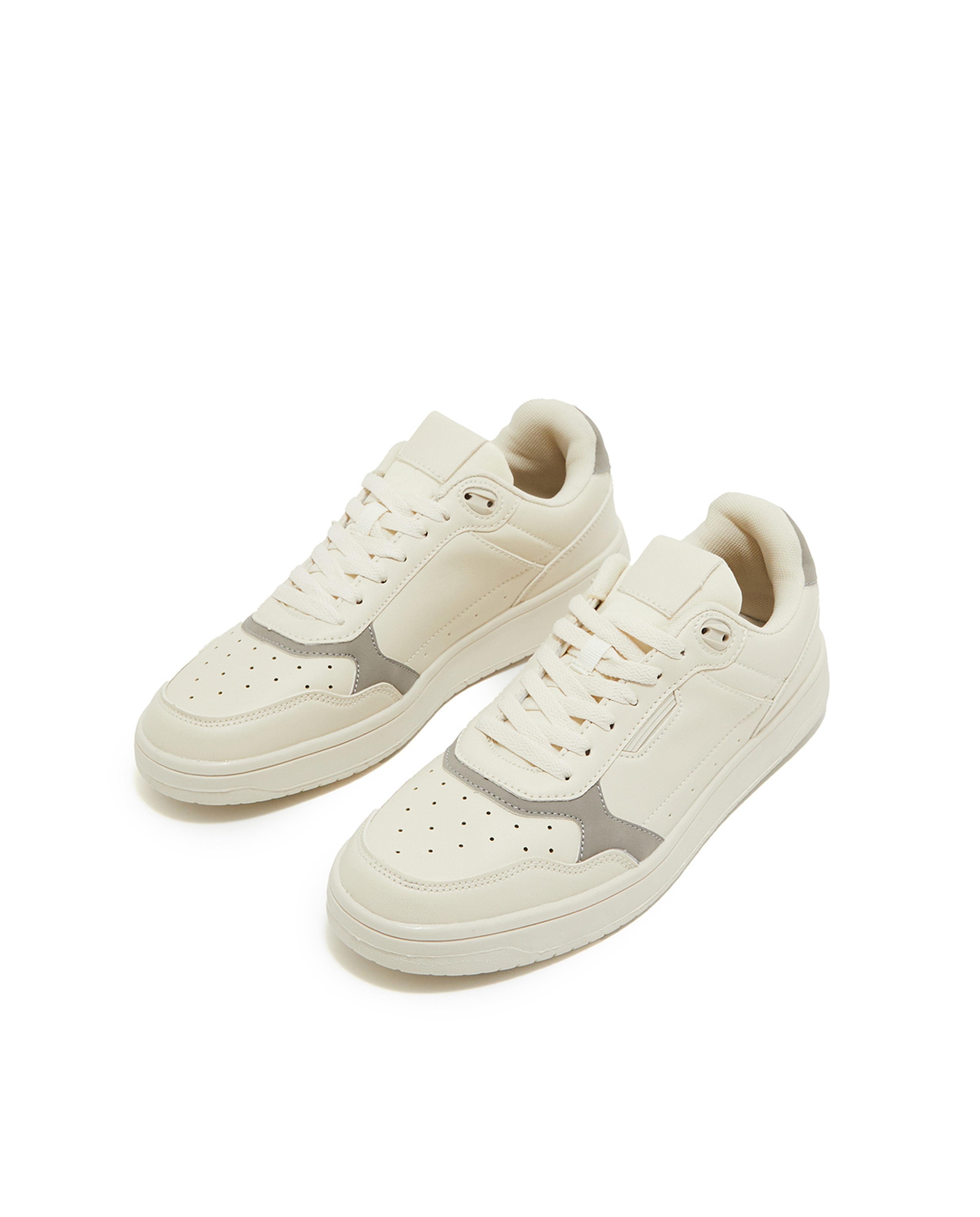 Solid Lace-Up Sneakers