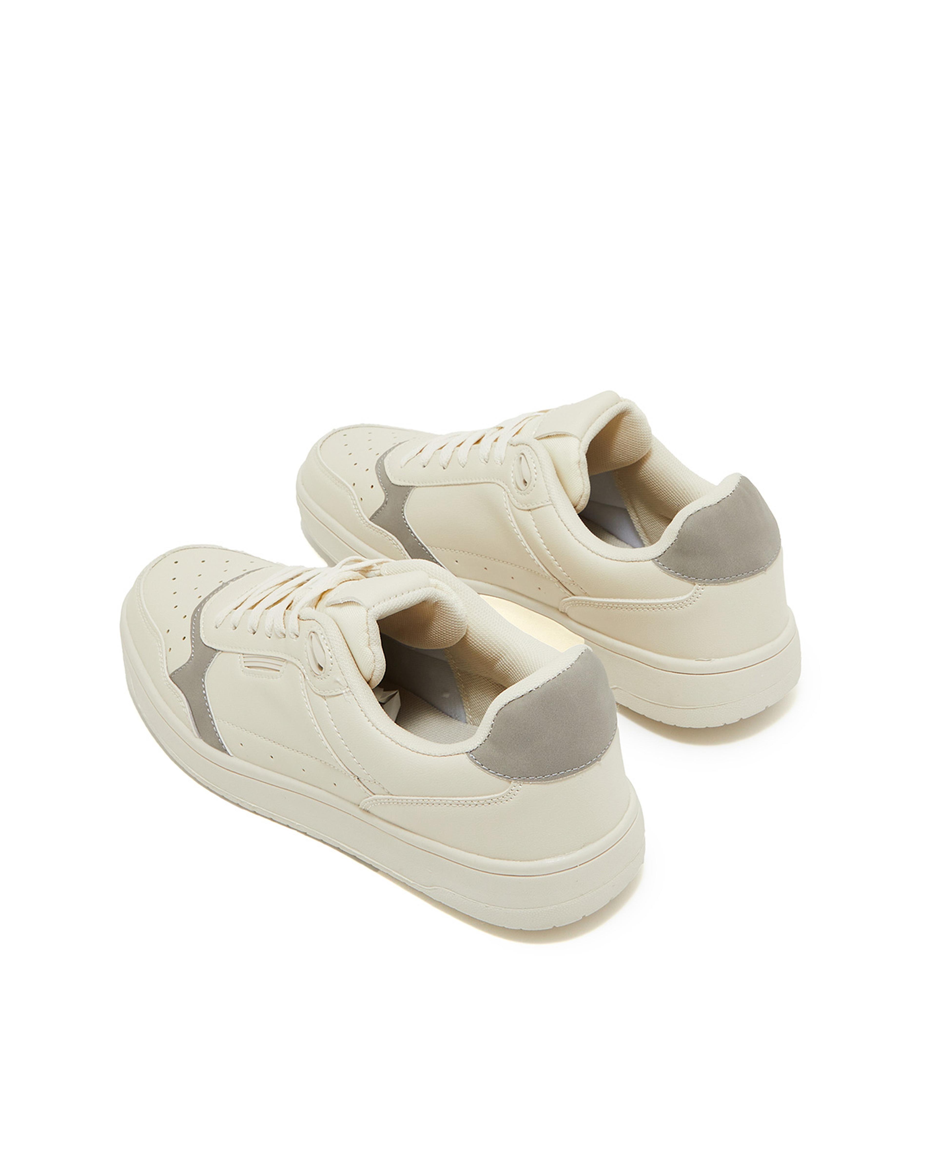 Solid Lace-Up Sneakers
