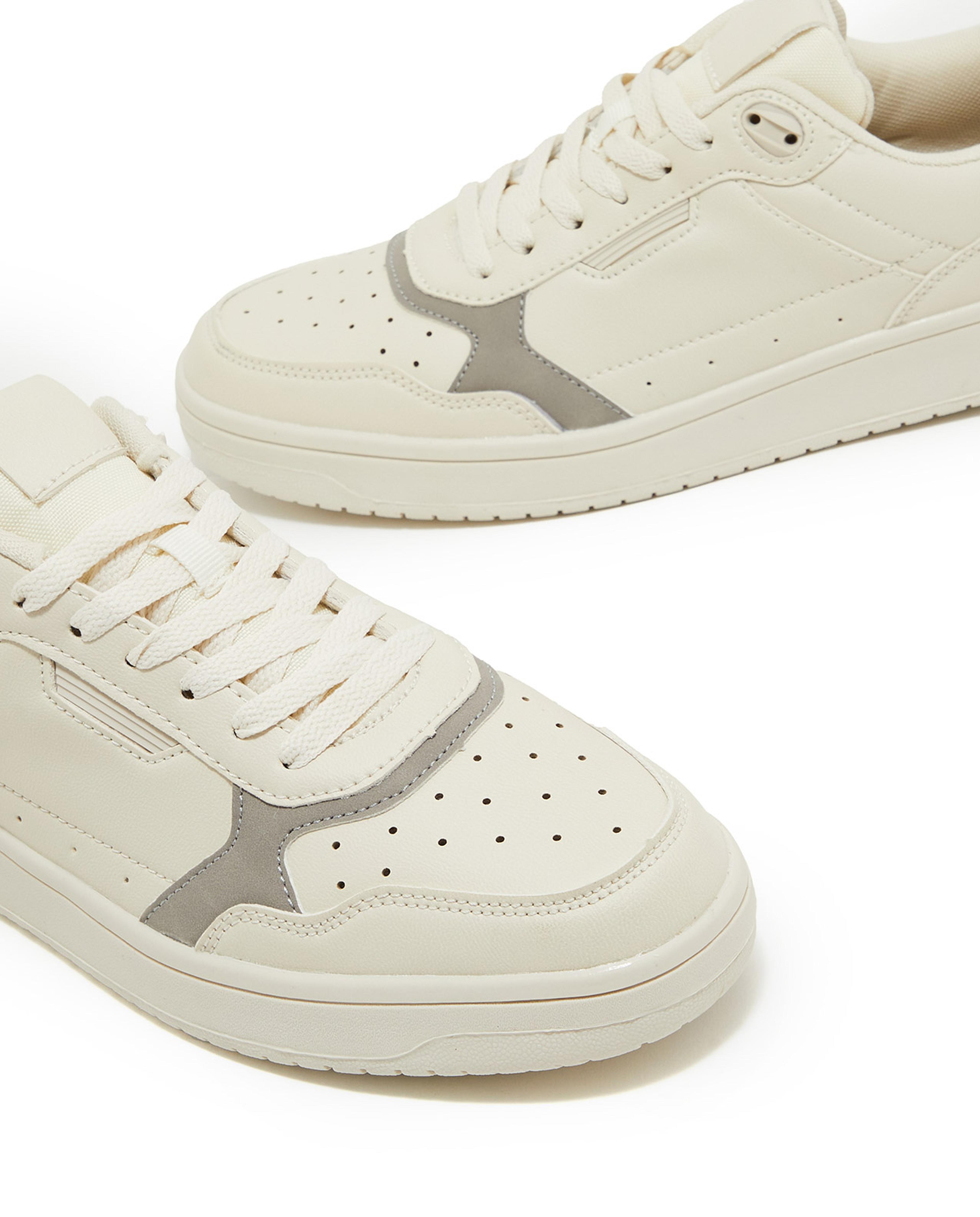Solid Lace-Up Sneakers