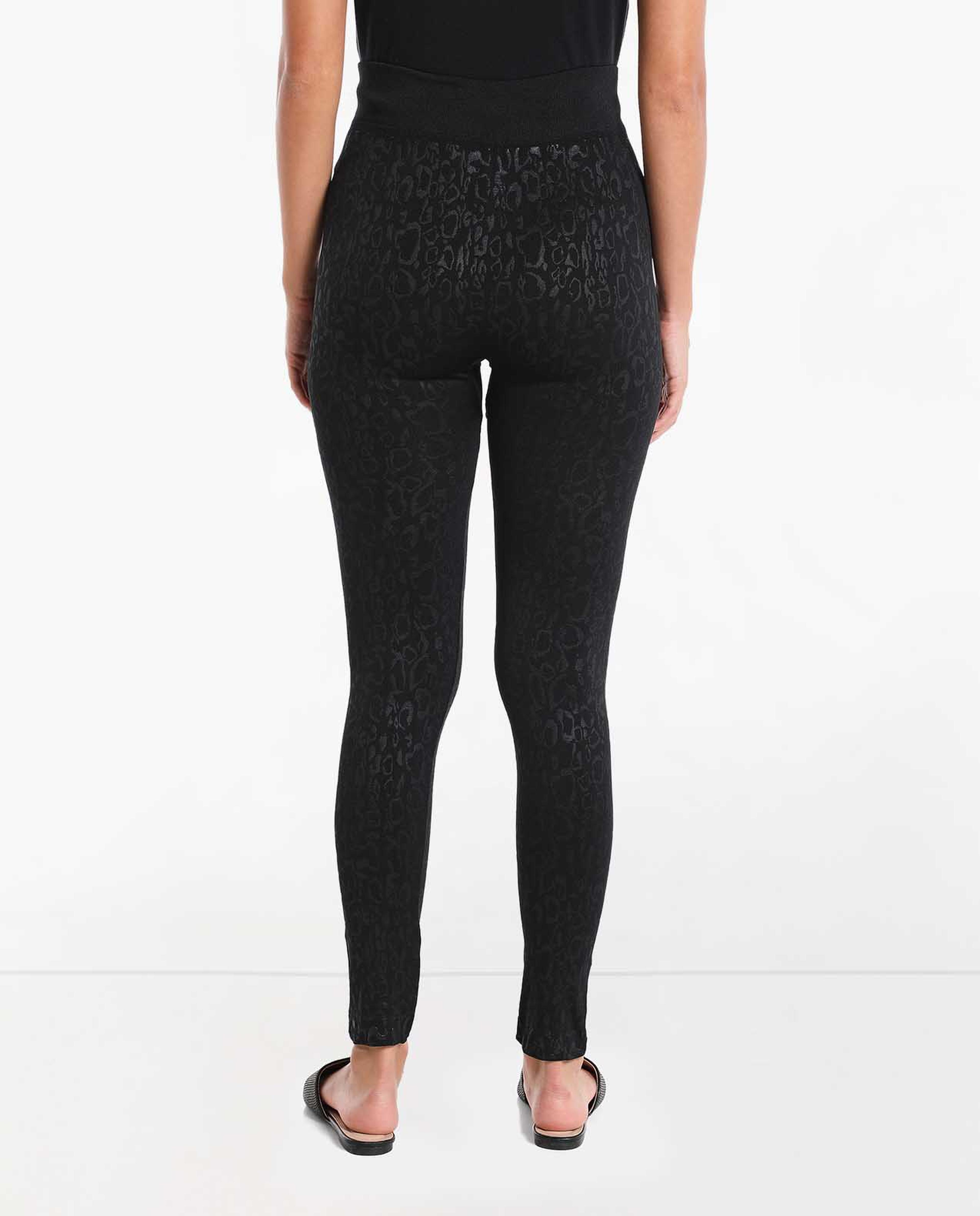 Solid Leggings with Elasticated Waist