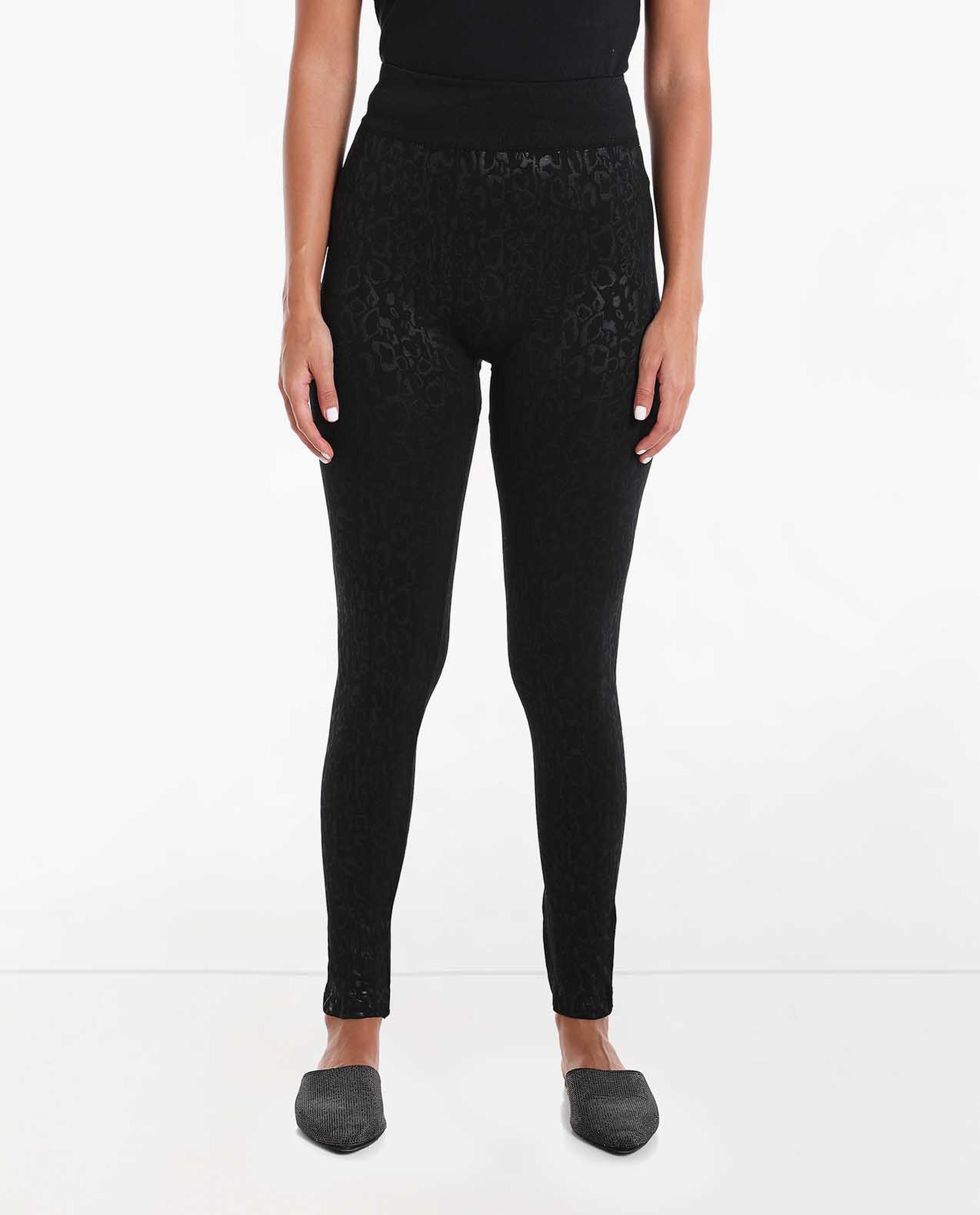 Solid Leggings with Elasticated Waist
