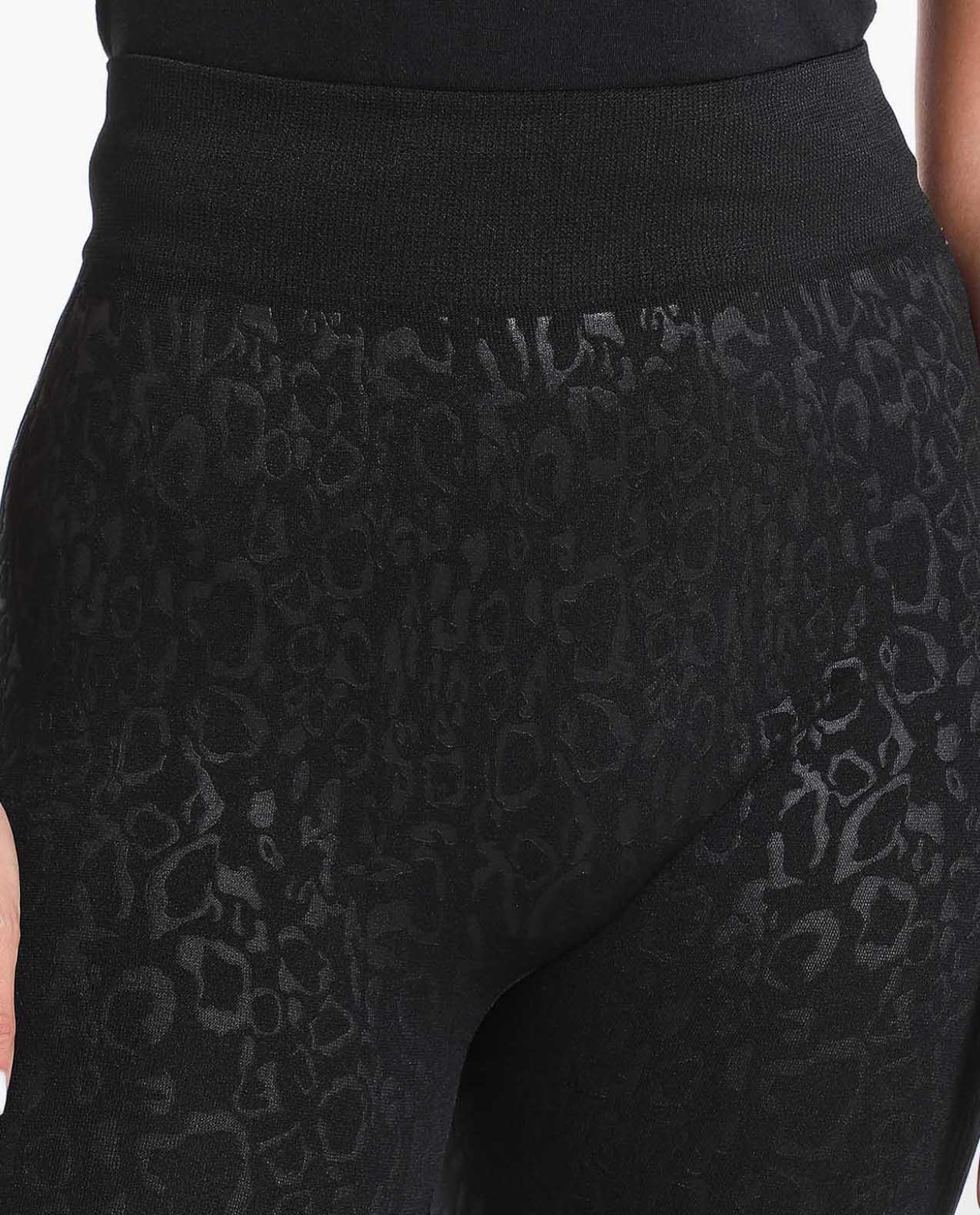 Solid Leggings with Elasticated Waist