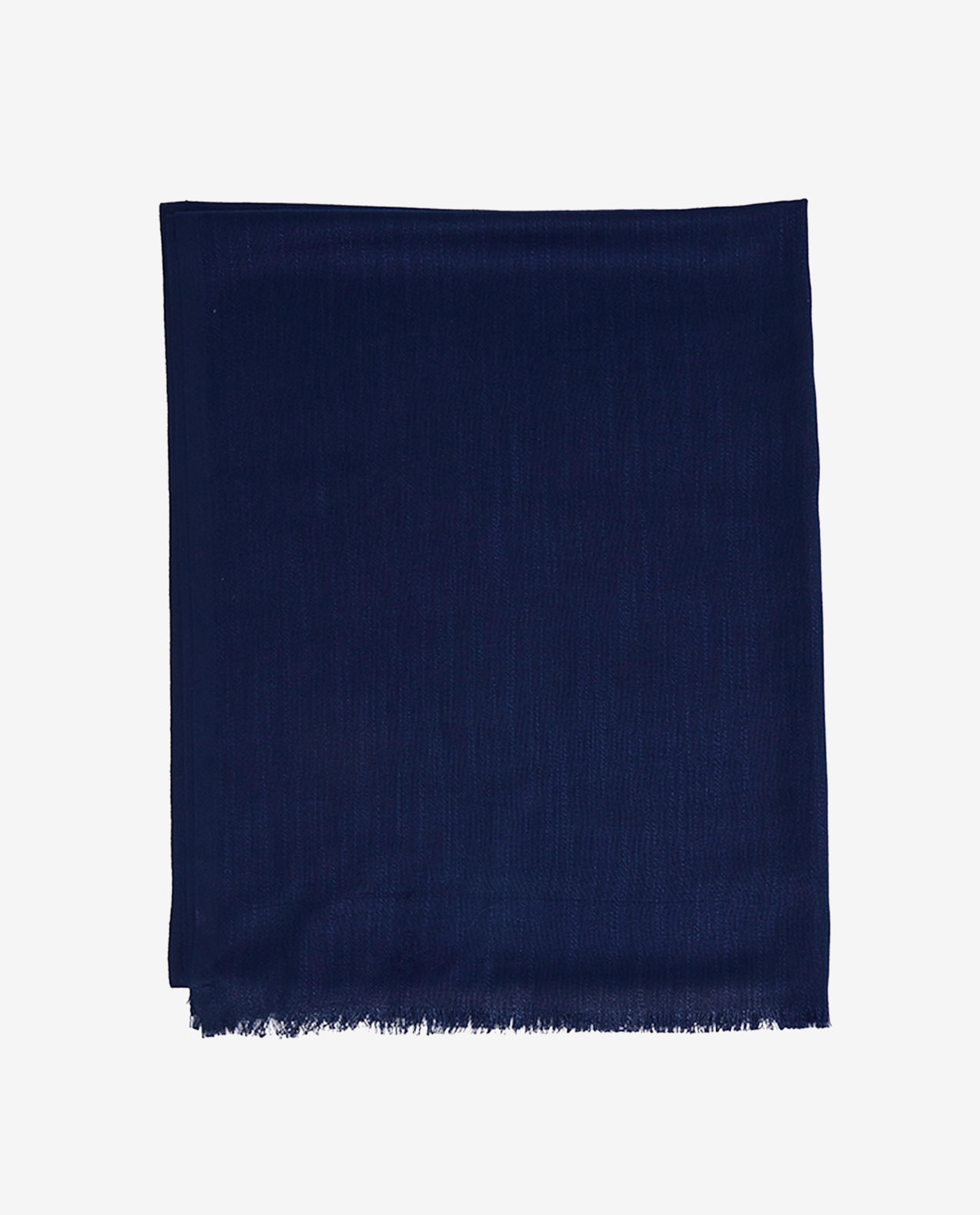 Navy Solid Viscose Scarves