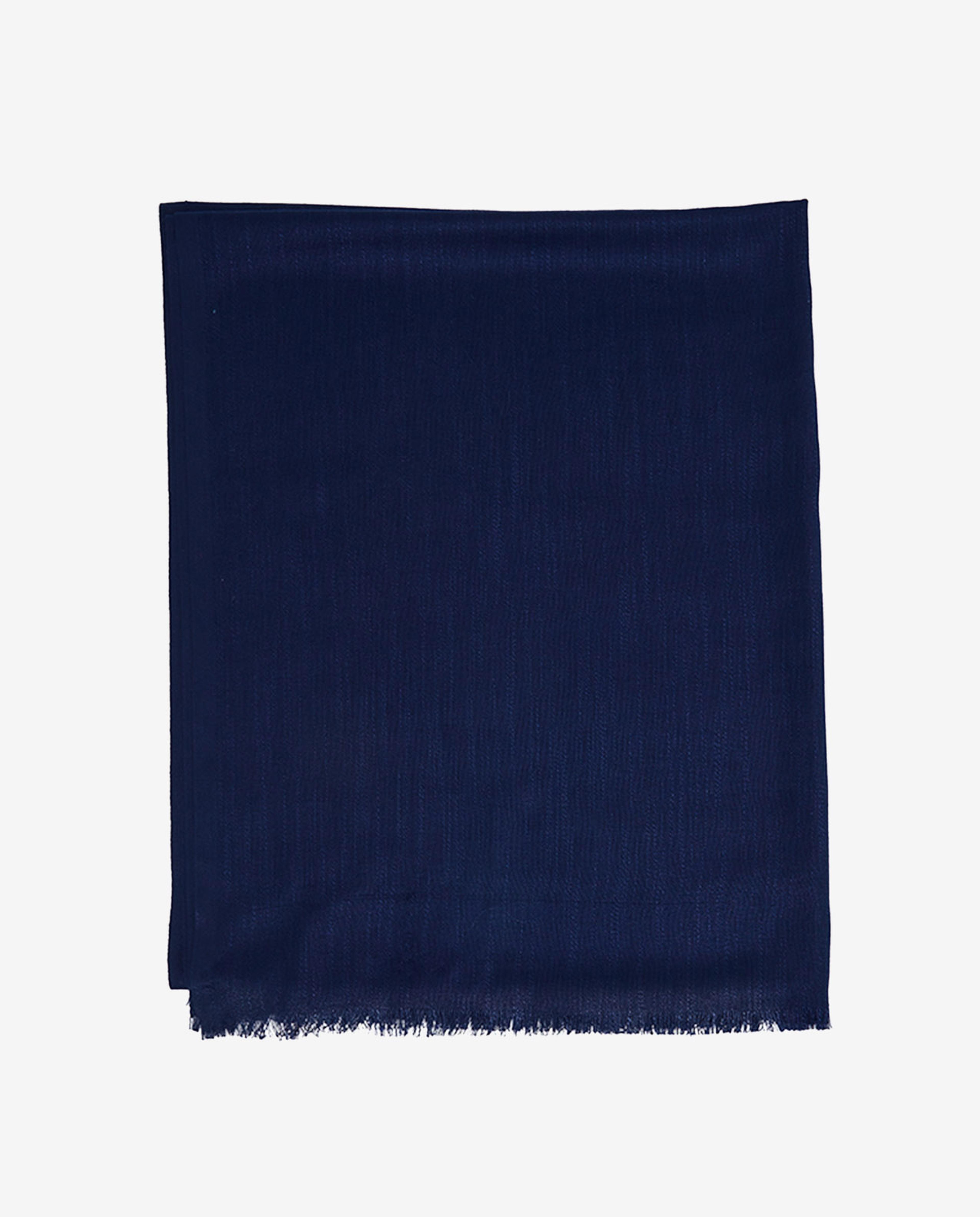 Navy Solid Viscose Scarves
