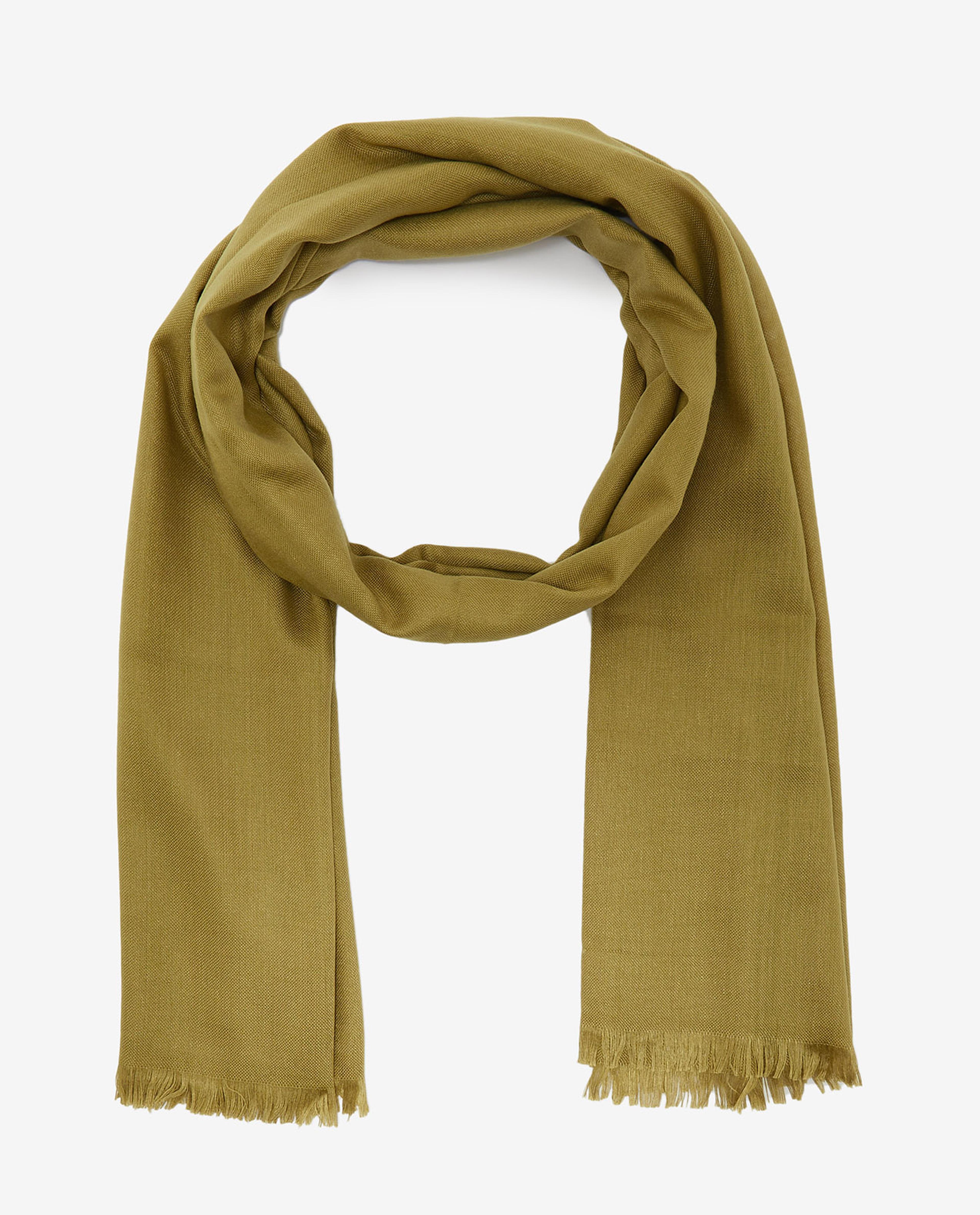 Pink Solid Polyester Scarves