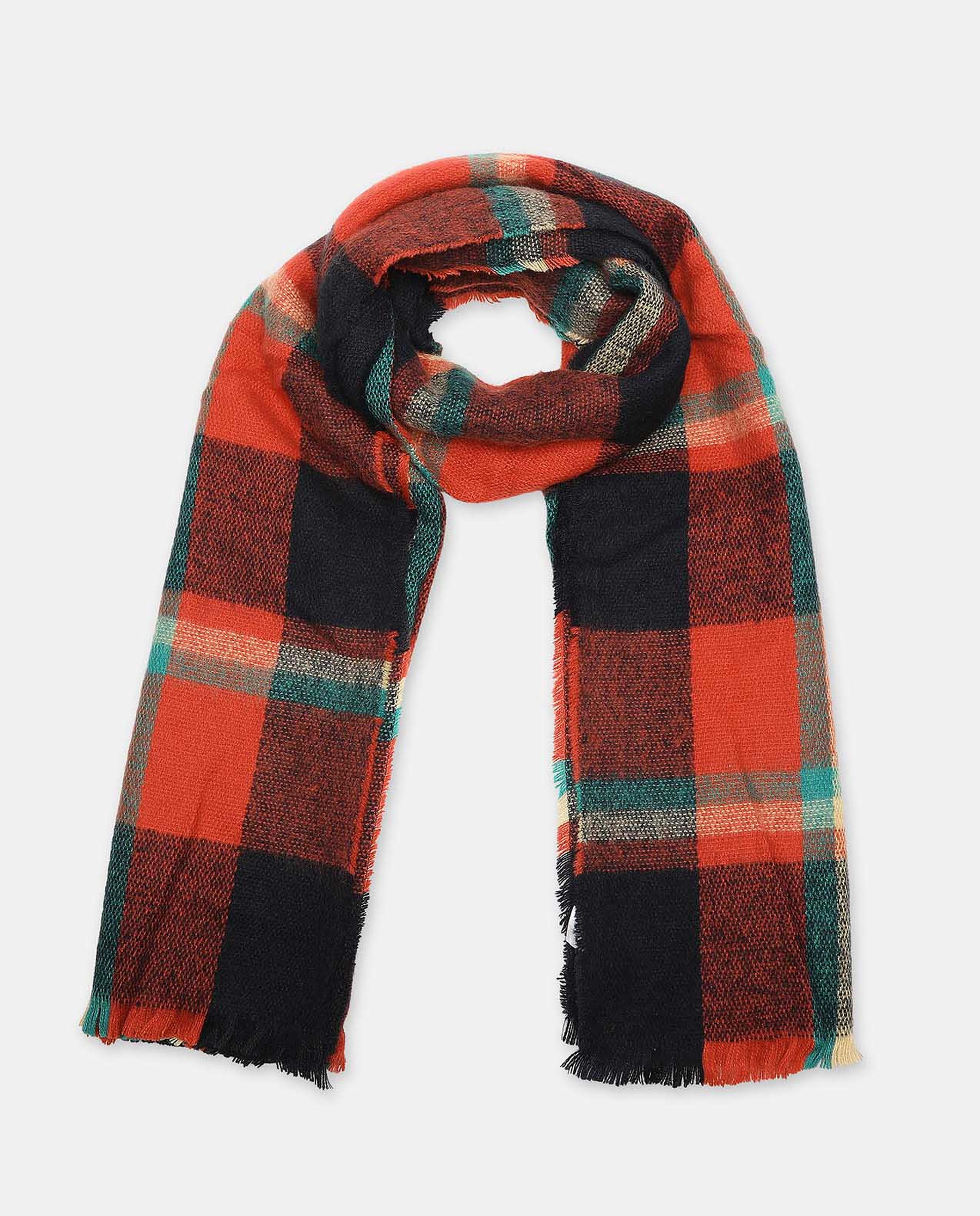 Checked Patterned Scarf