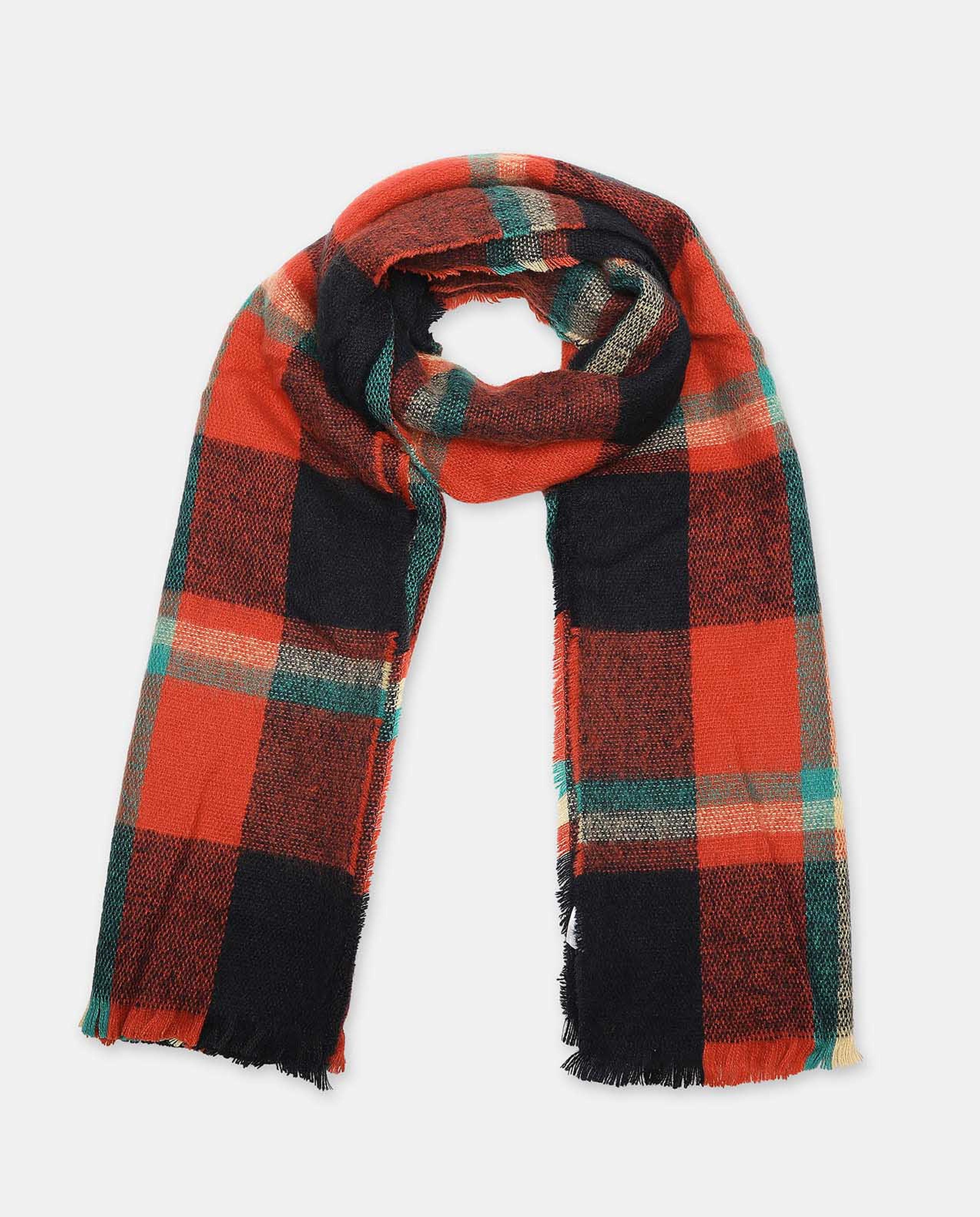Checked Patterned Scarf