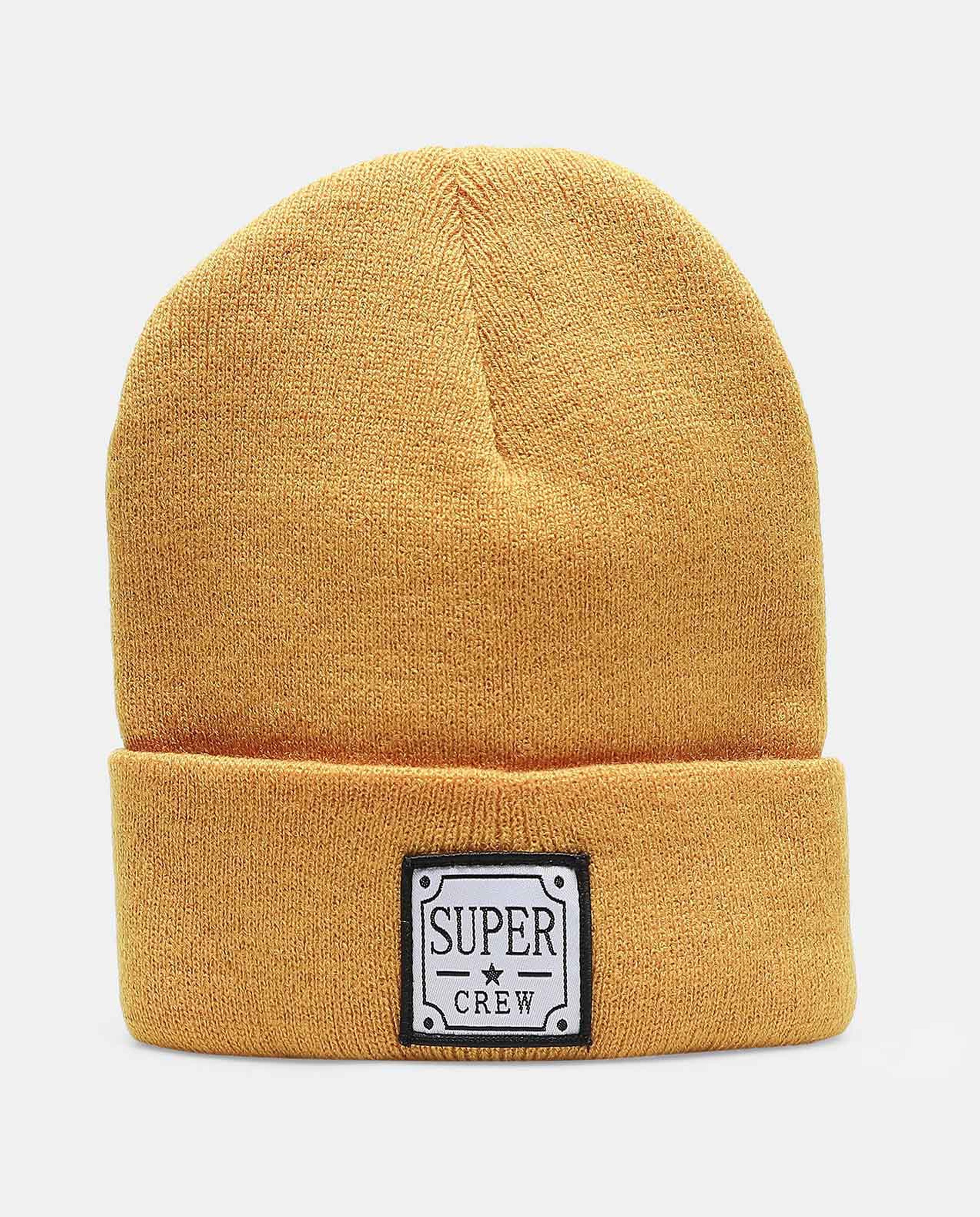 Super Crew Printed & Knitted Beanie Cap