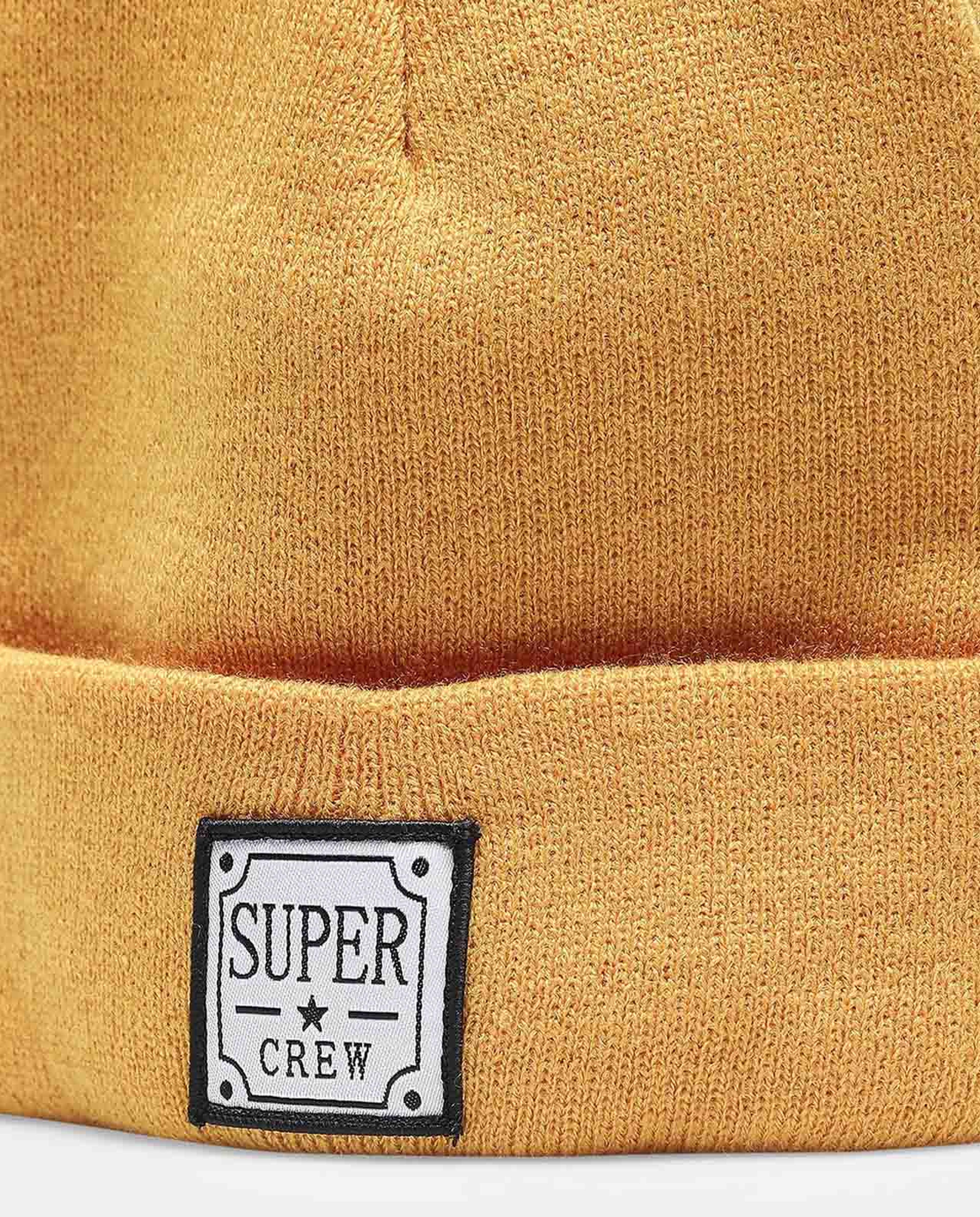 Super Crew Printed & Knitted Beanie Cap