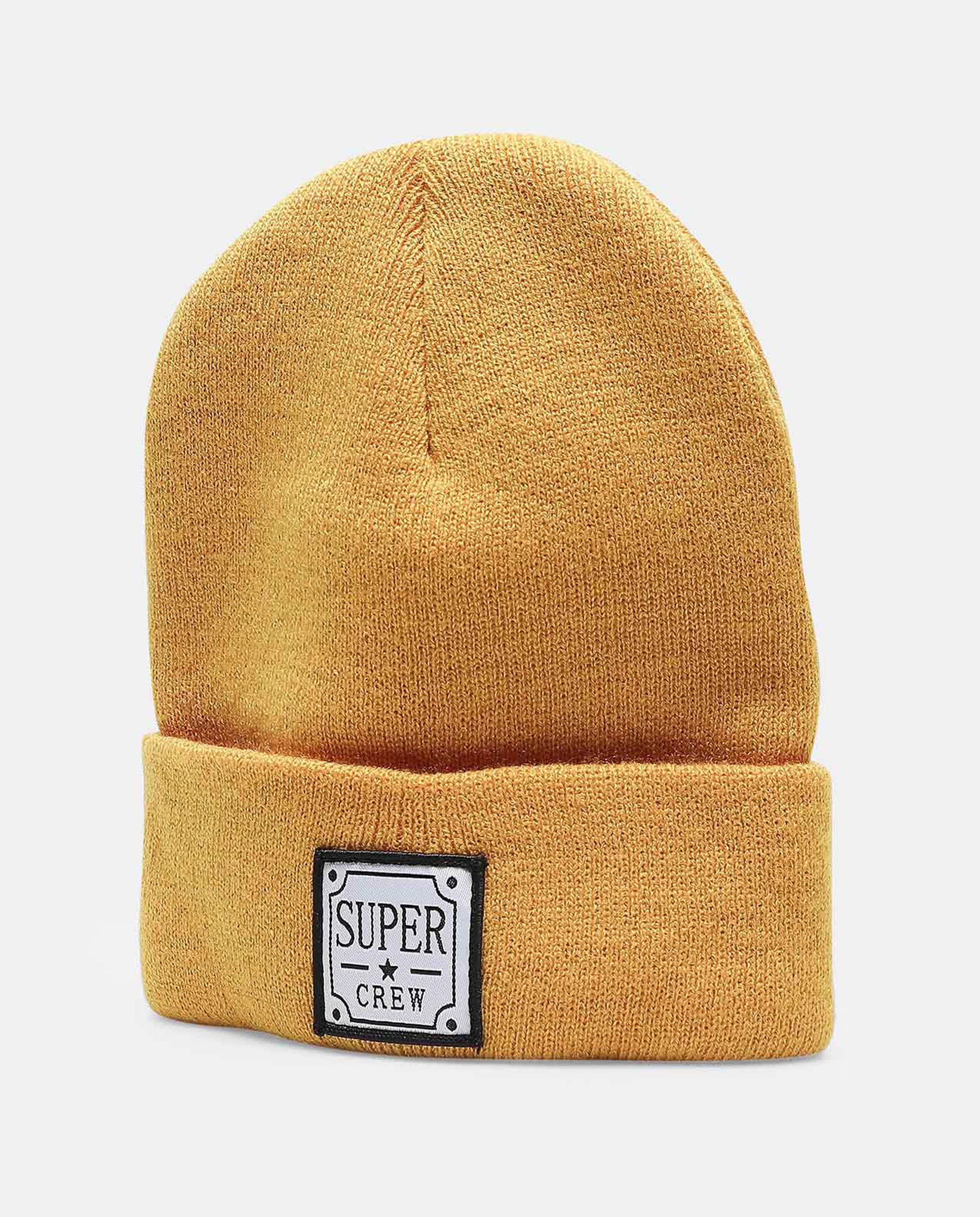 Super Crew Printed & Knitted Beanie Cap