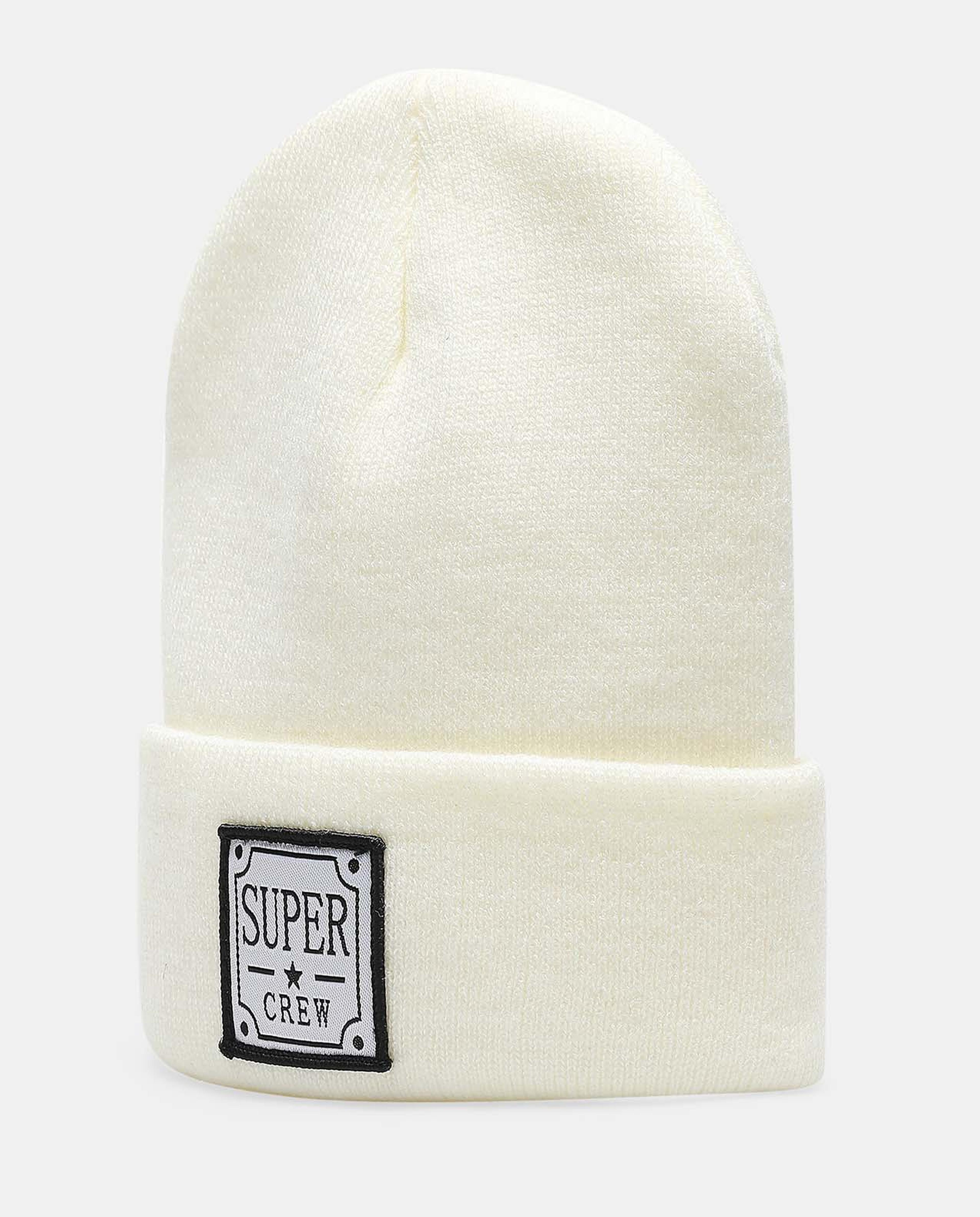Super Crew Printed & Knitted Beanie Cap