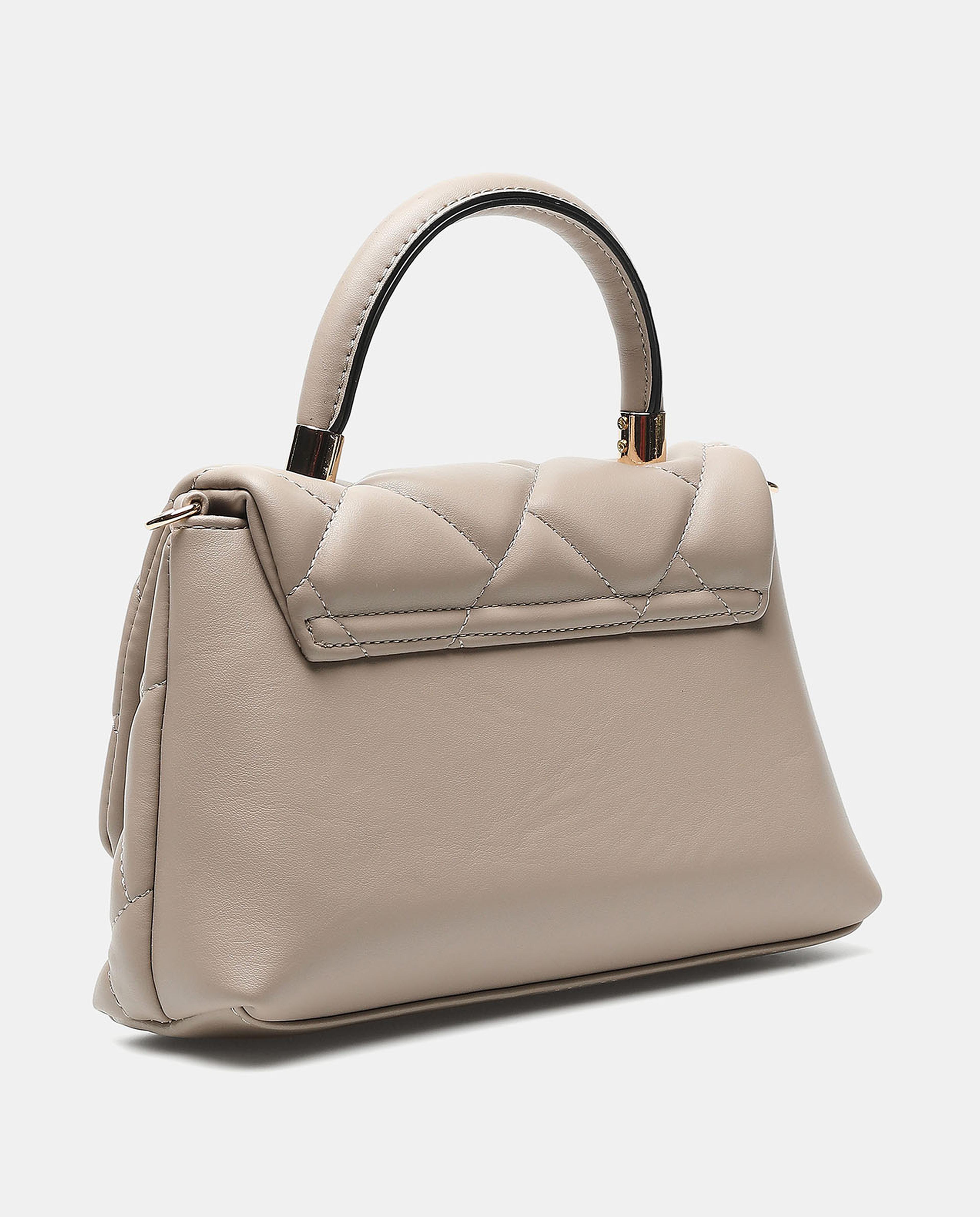 Quilted Patterned Structured Handheld Bag