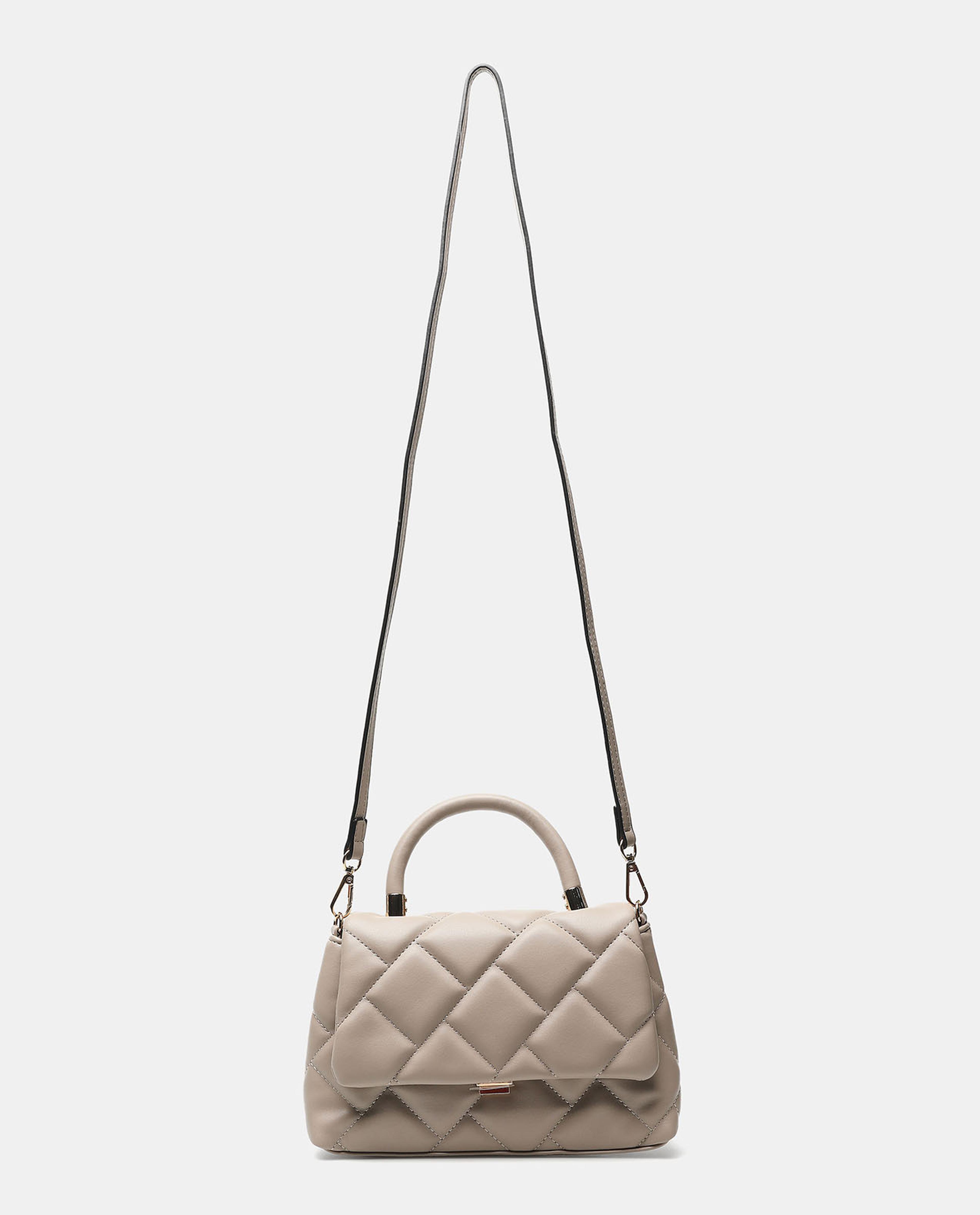 Quilted Patterned Structured Handheld Bag