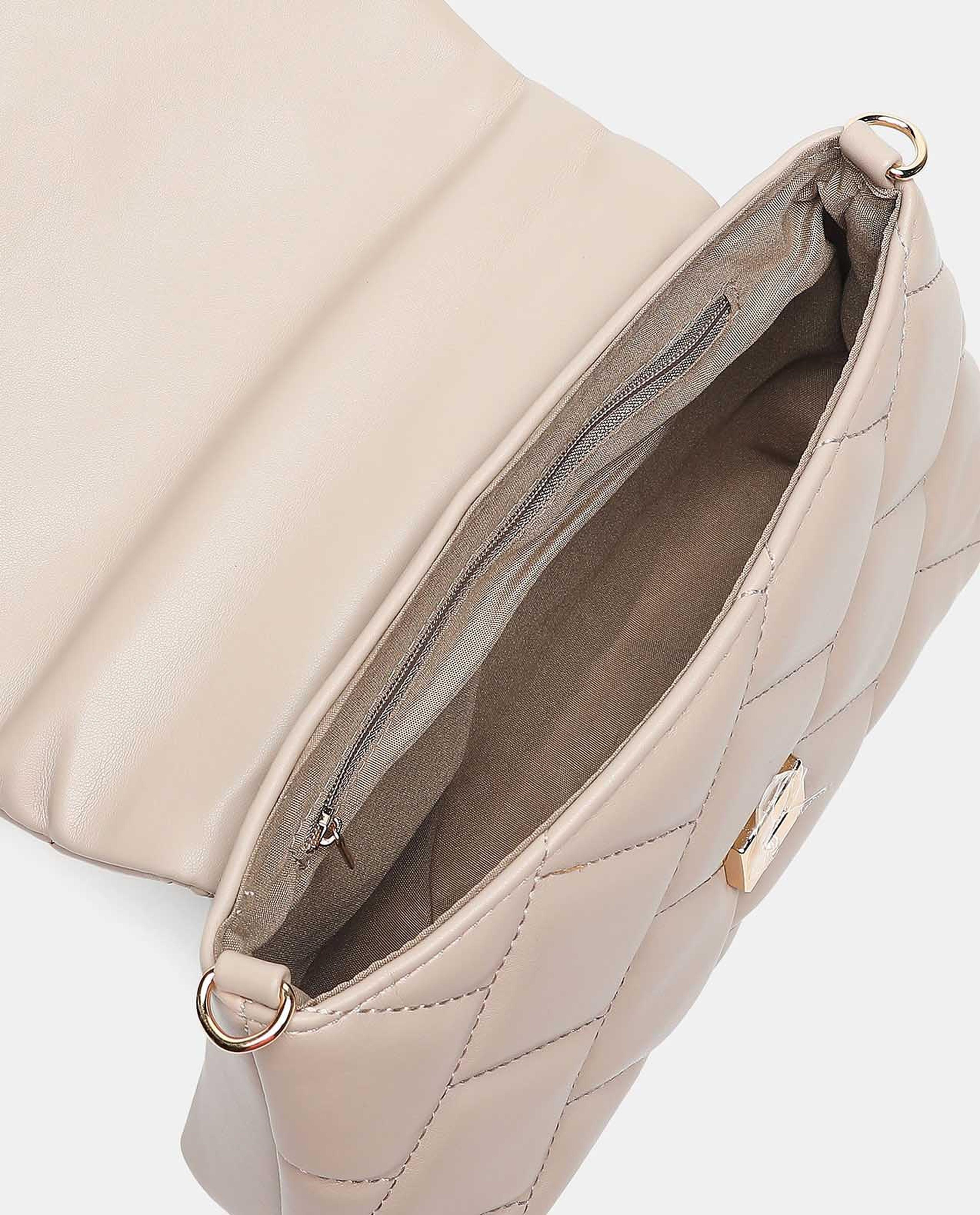 Quilted Patterned Structured Handheld Bag