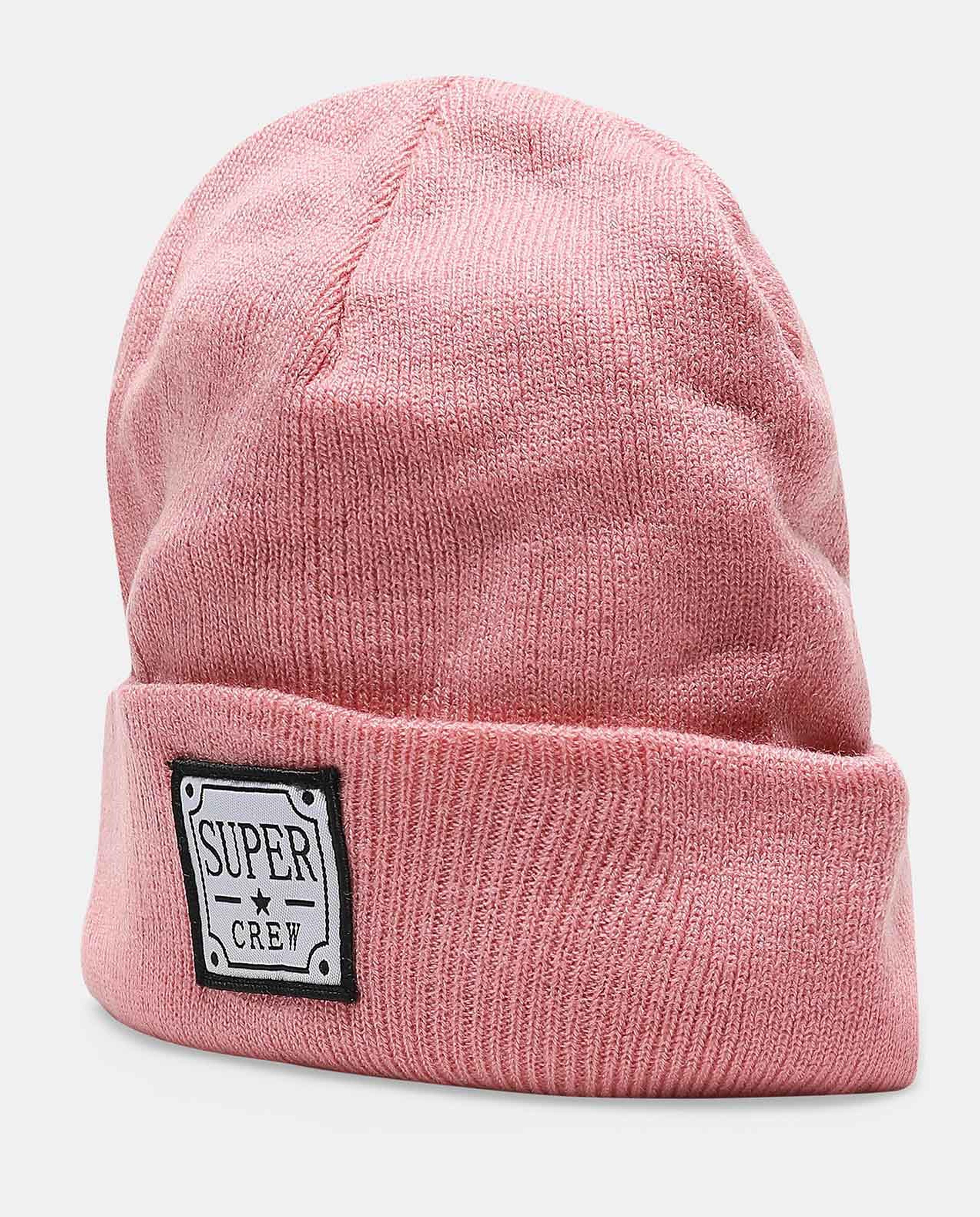 Super Crew Printed & Knitted Beanie Cap