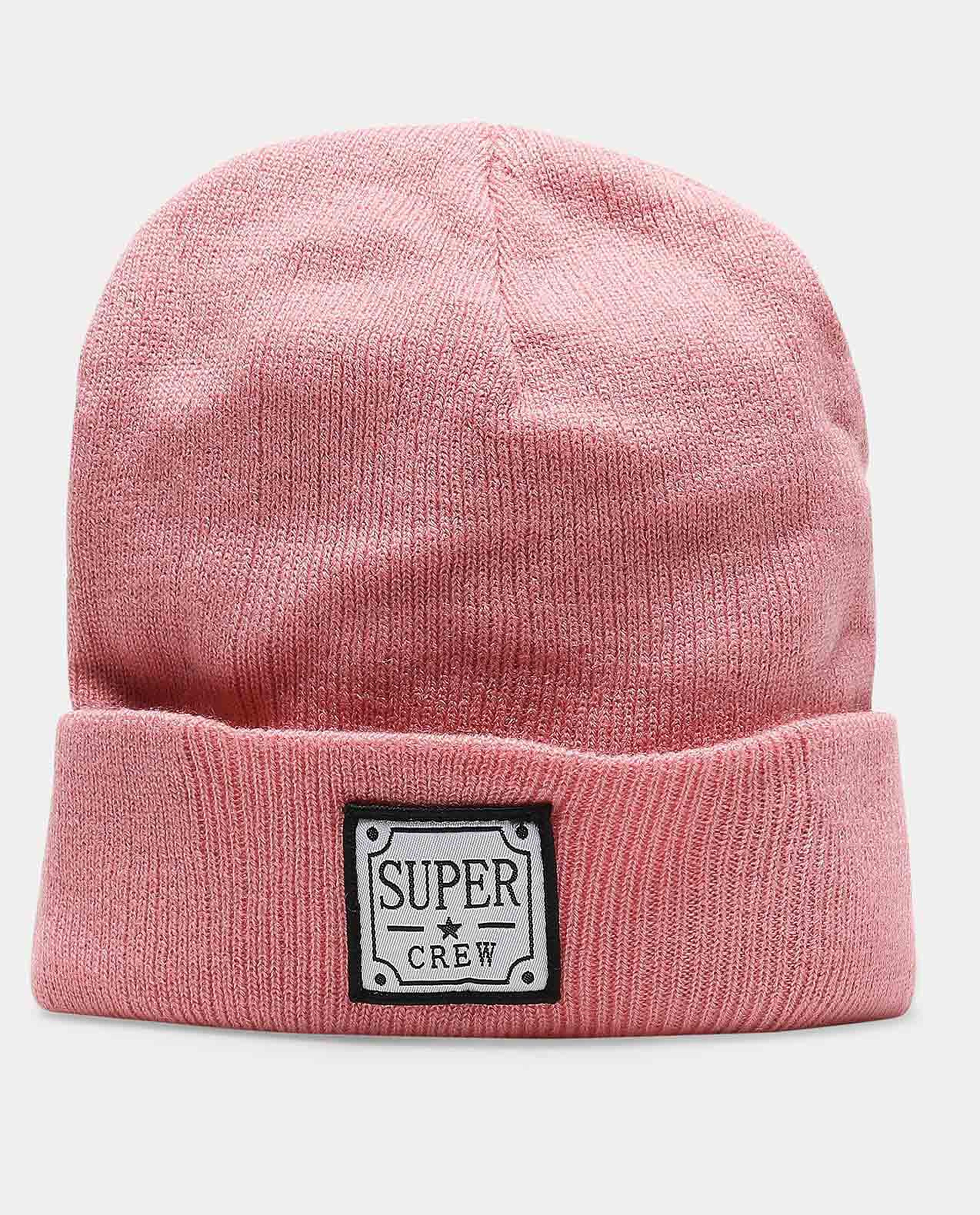 Super Crew Printed & Knitted Beanie Cap