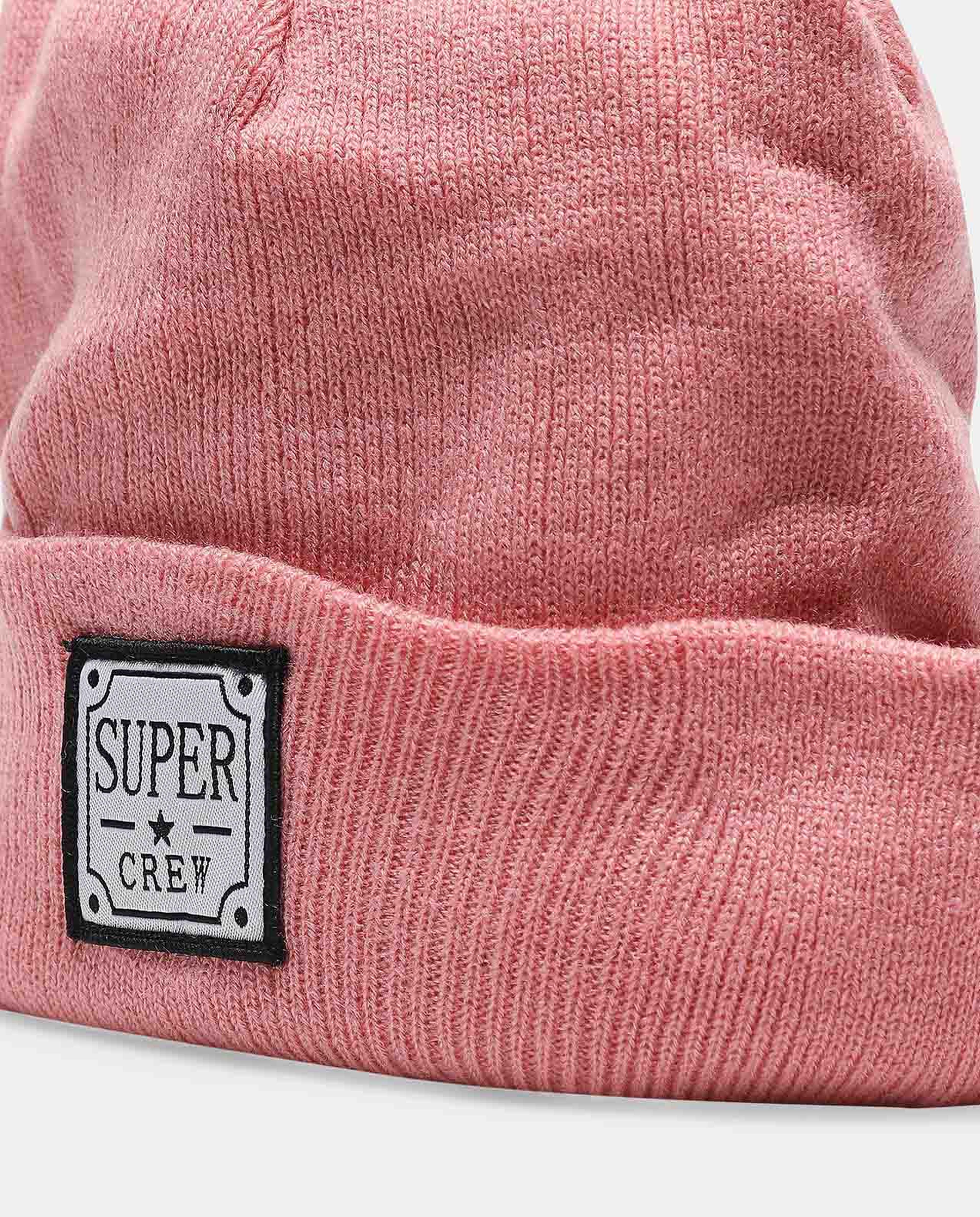 Super Crew Printed & Knitted Beanie Cap