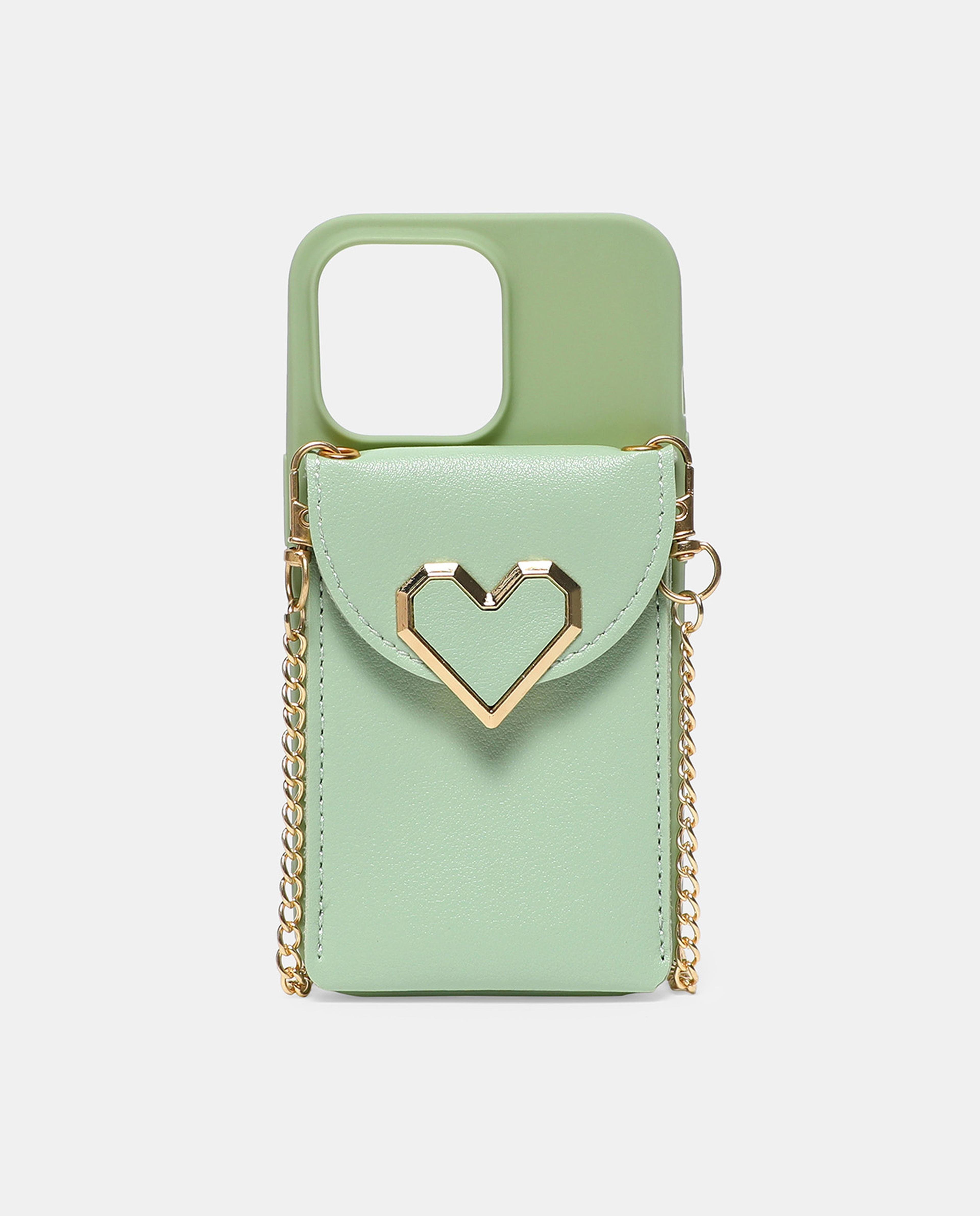 Iphone Case with Chain Detail & Flap