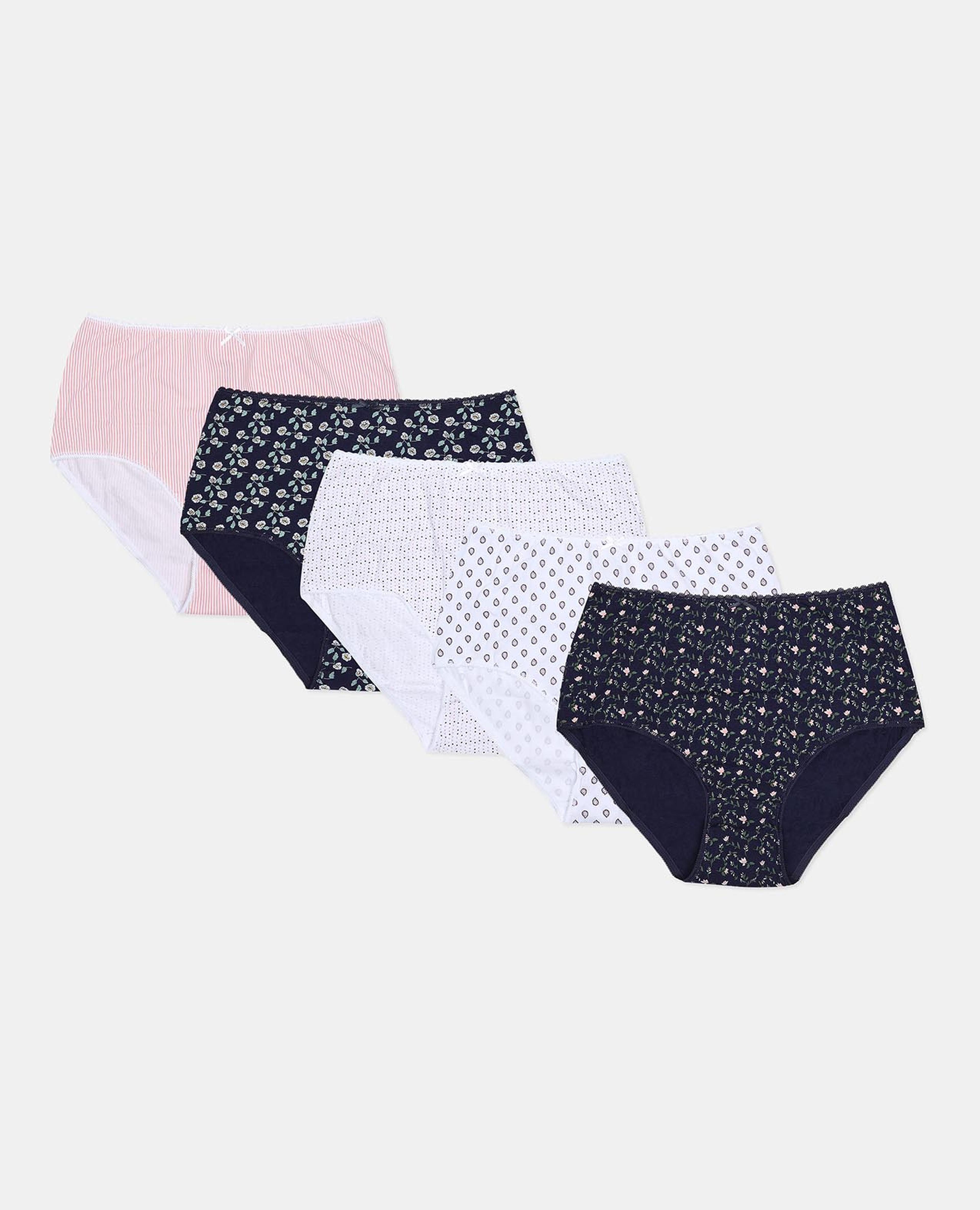 Pack of 5 Solid Hipster Briefs