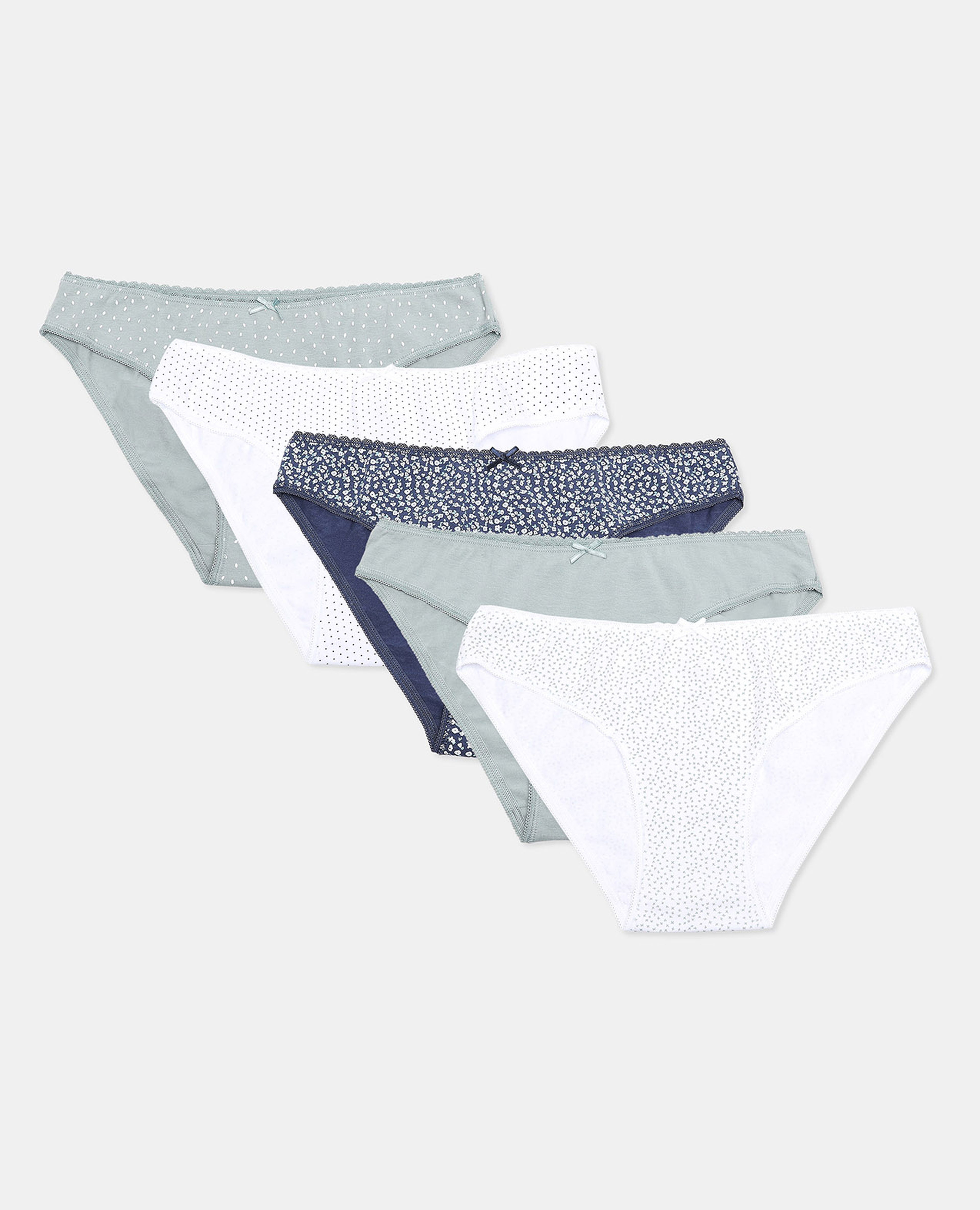 Pack of 5 Solid Basic Briefs