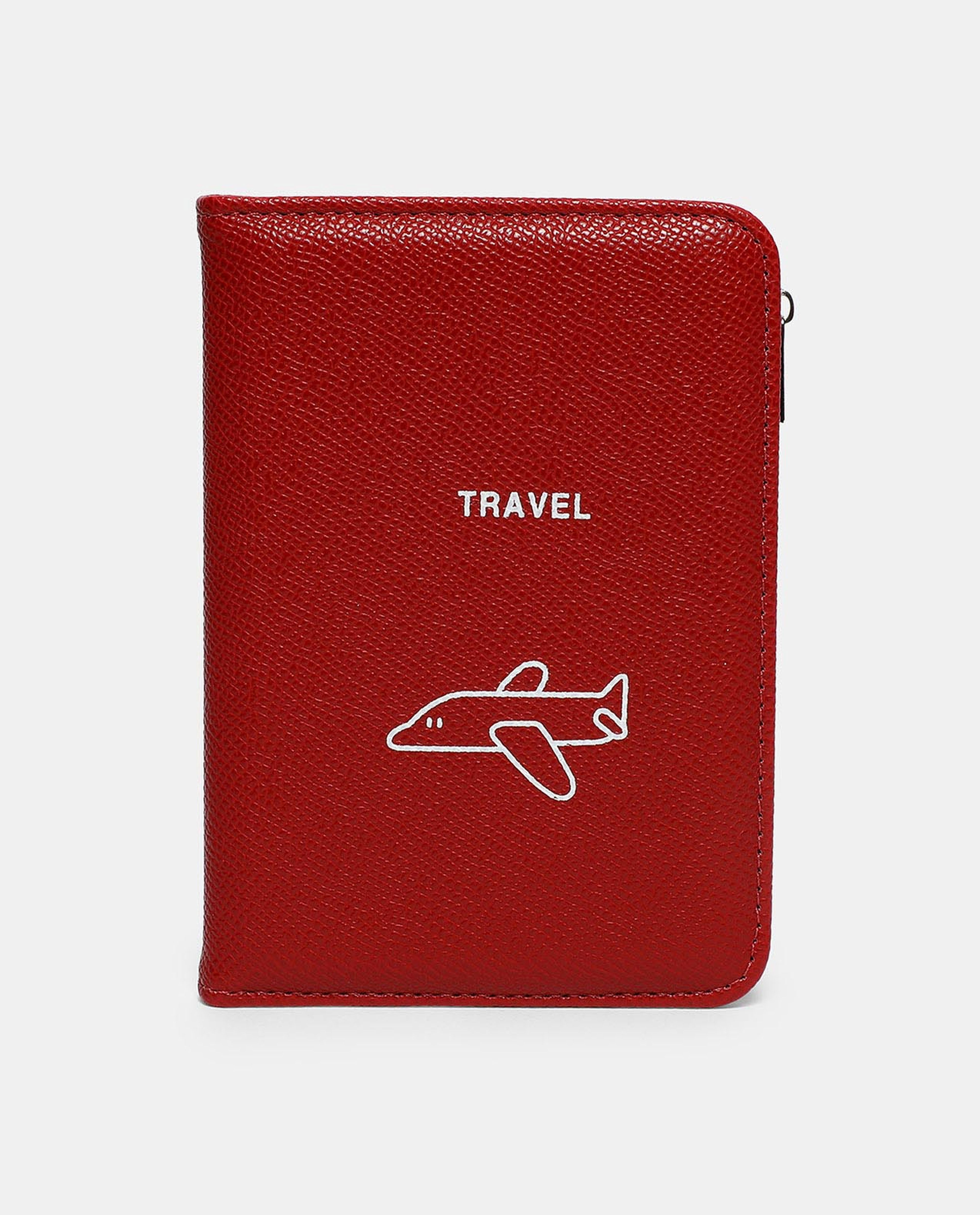 Printed Zip Around Passport Cover