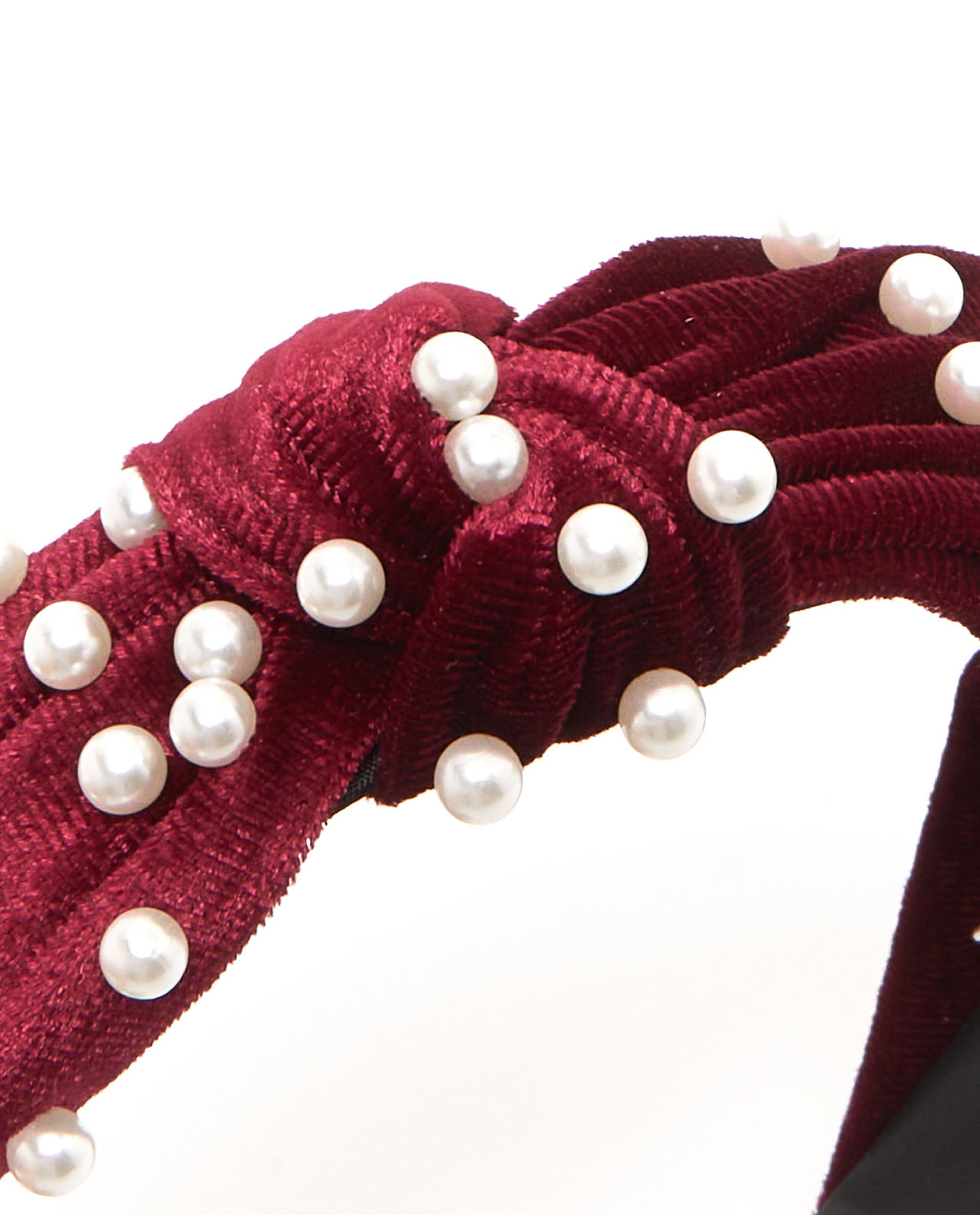 Pearl Detailed Knotted Headband