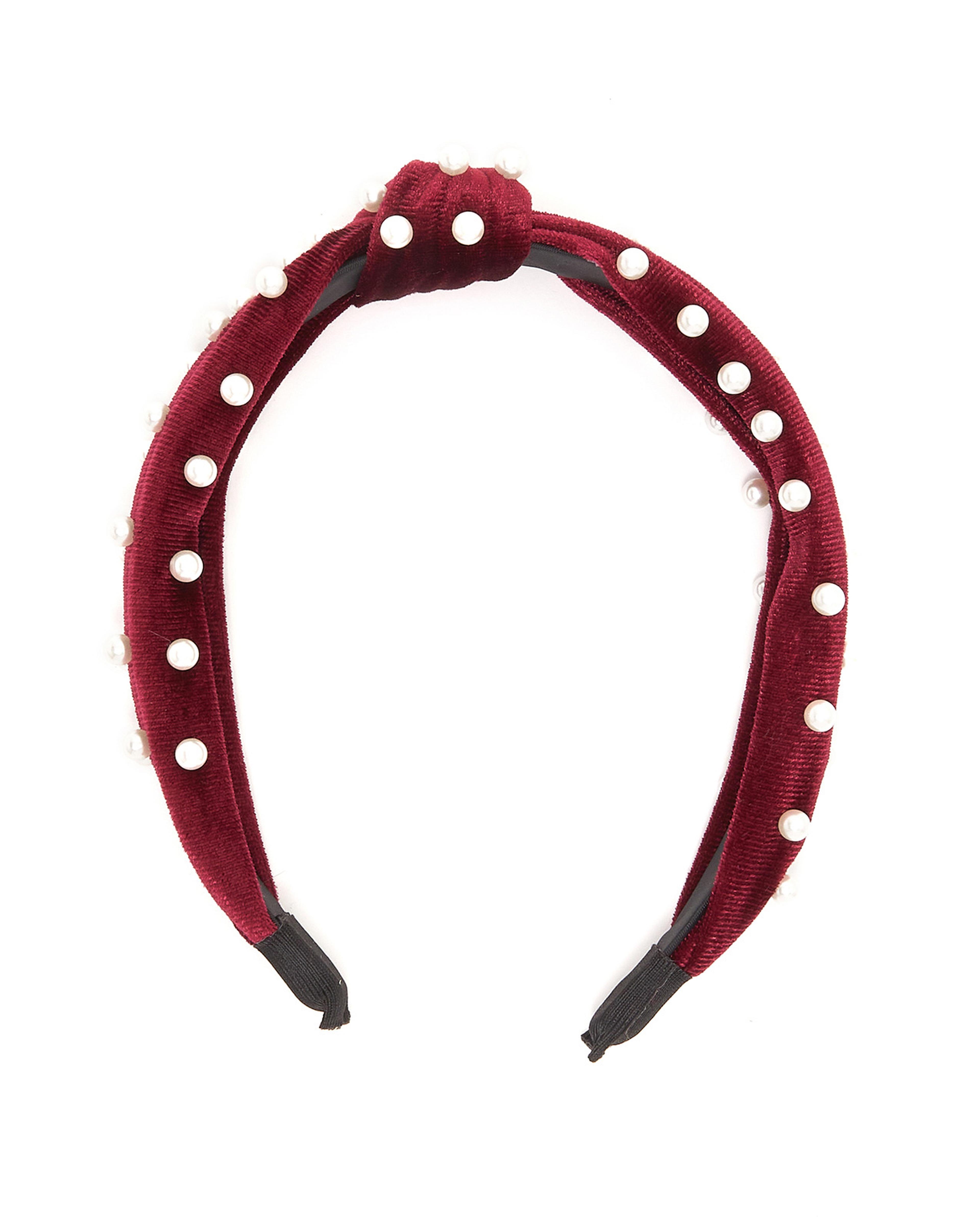 Pearl Detailed Knotted Headband
