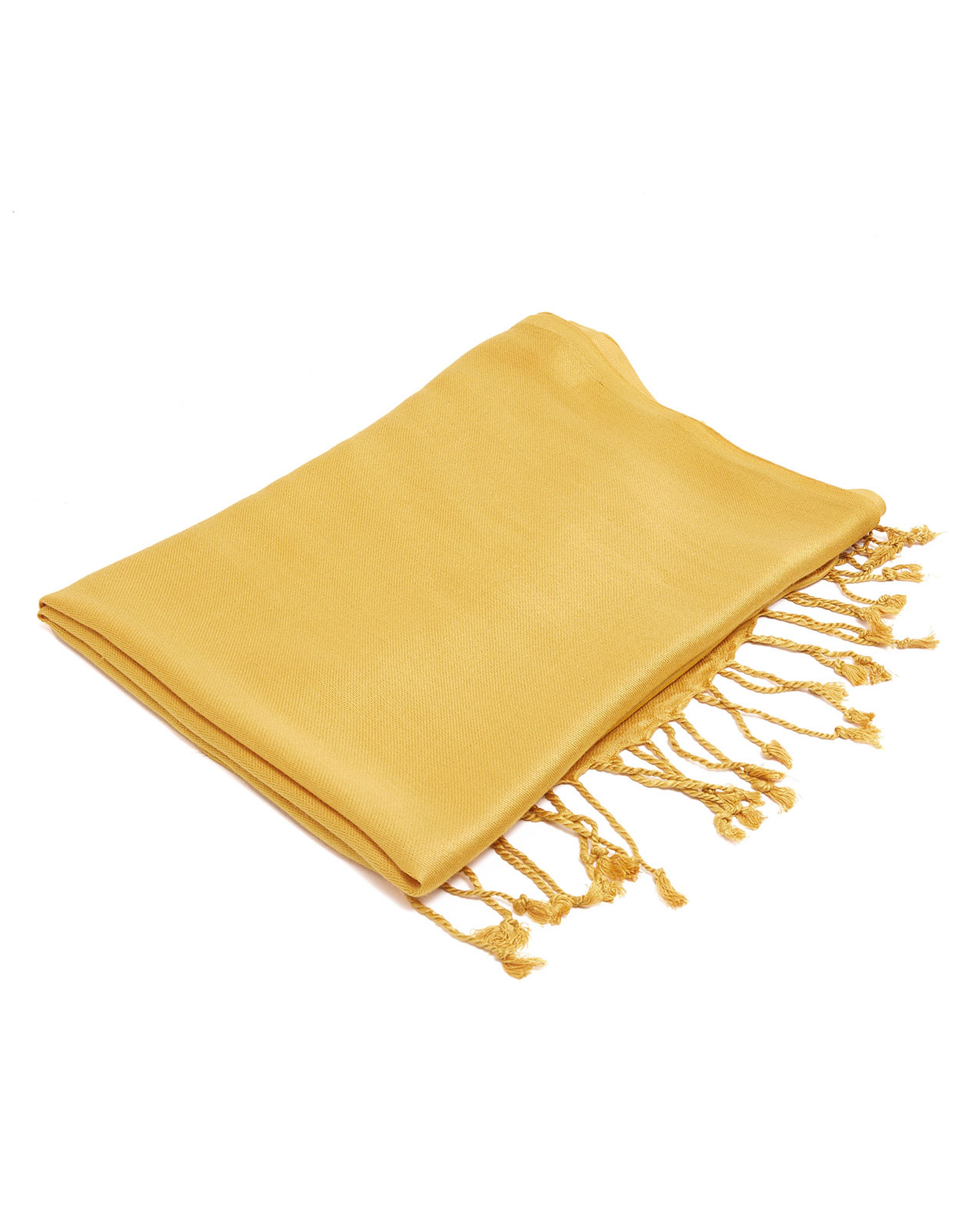 Tassel Hem Pashmina Scarf