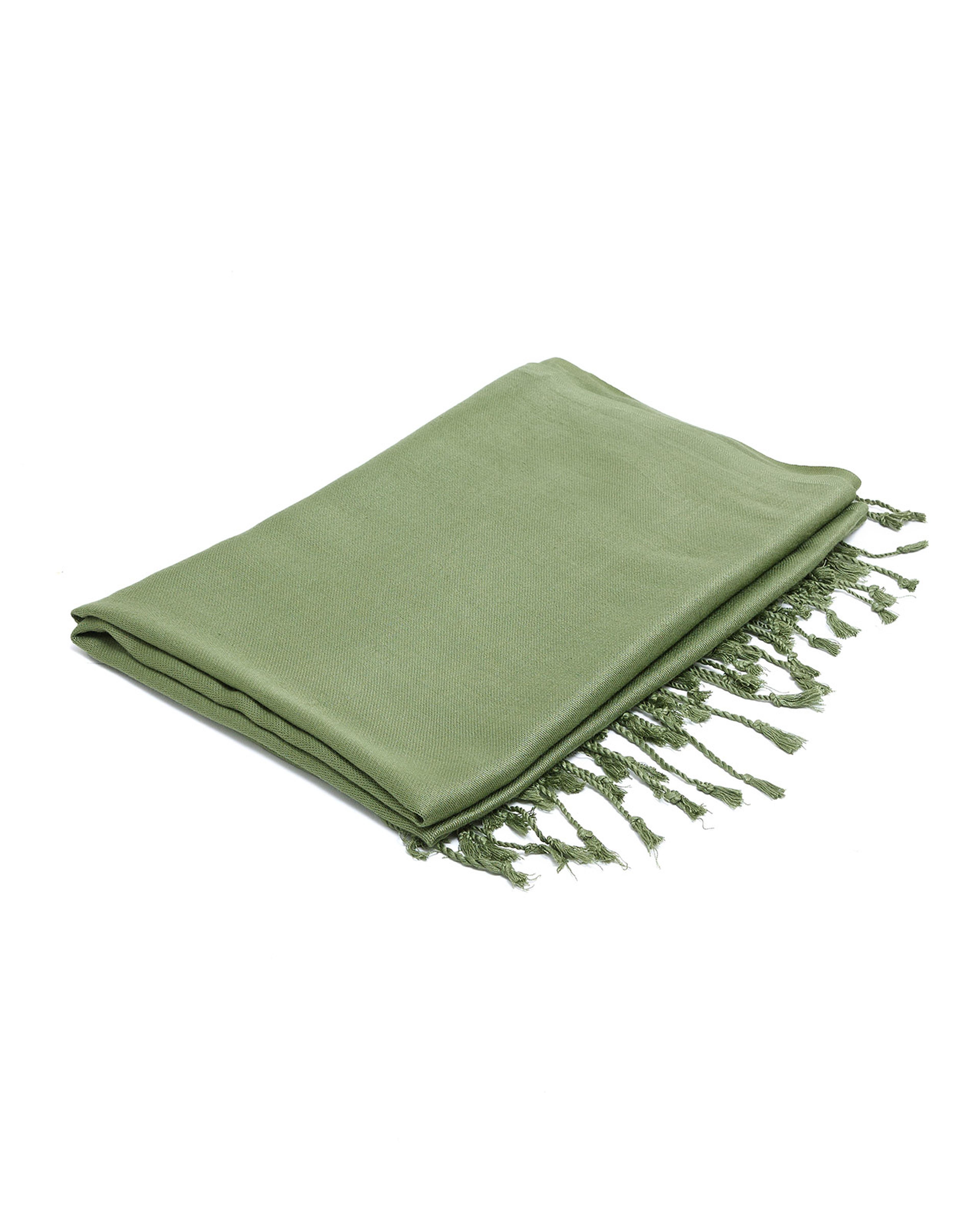 Tassel Hem Pashmina Scarf