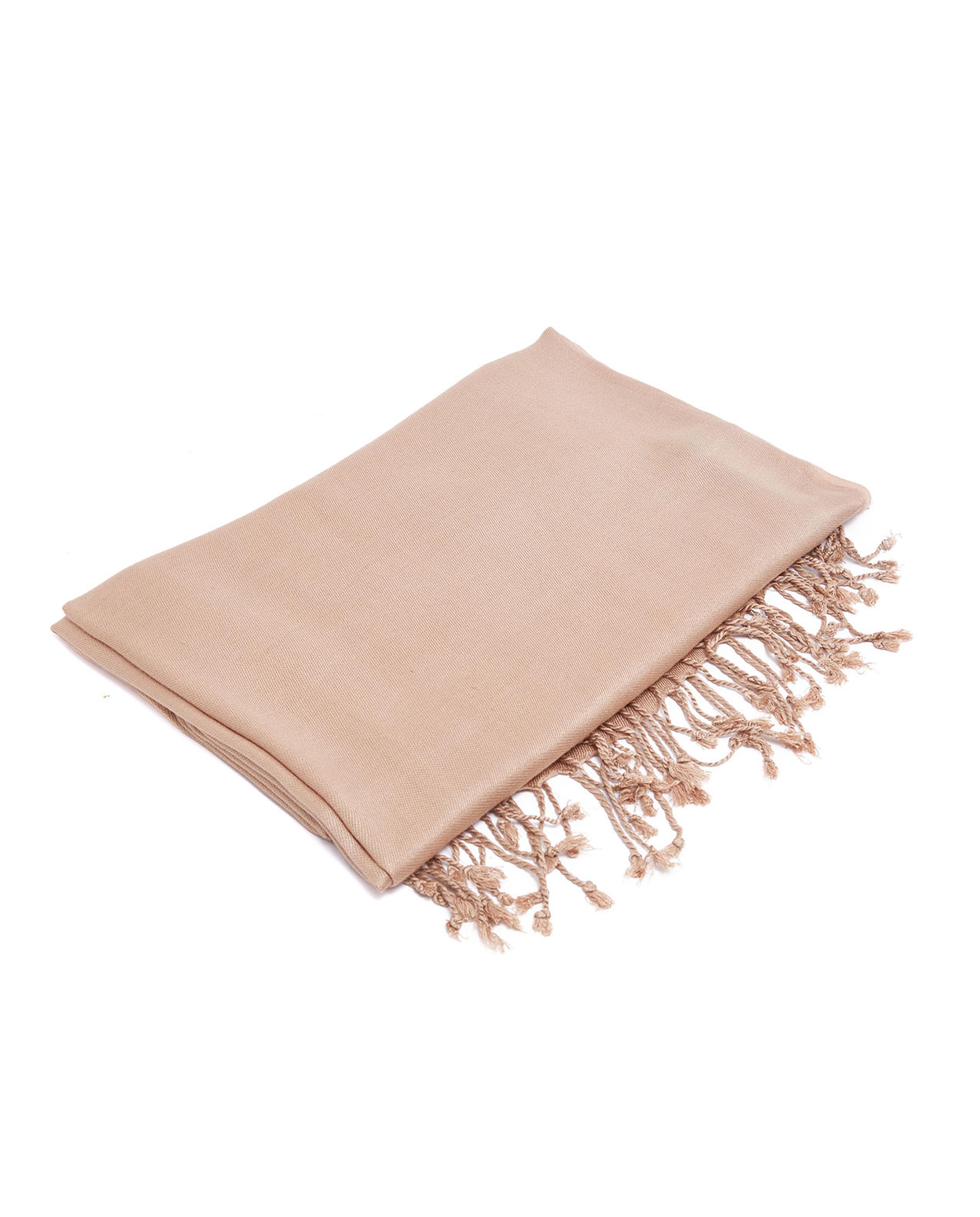 Tassel Hem Pashmina Scarf
