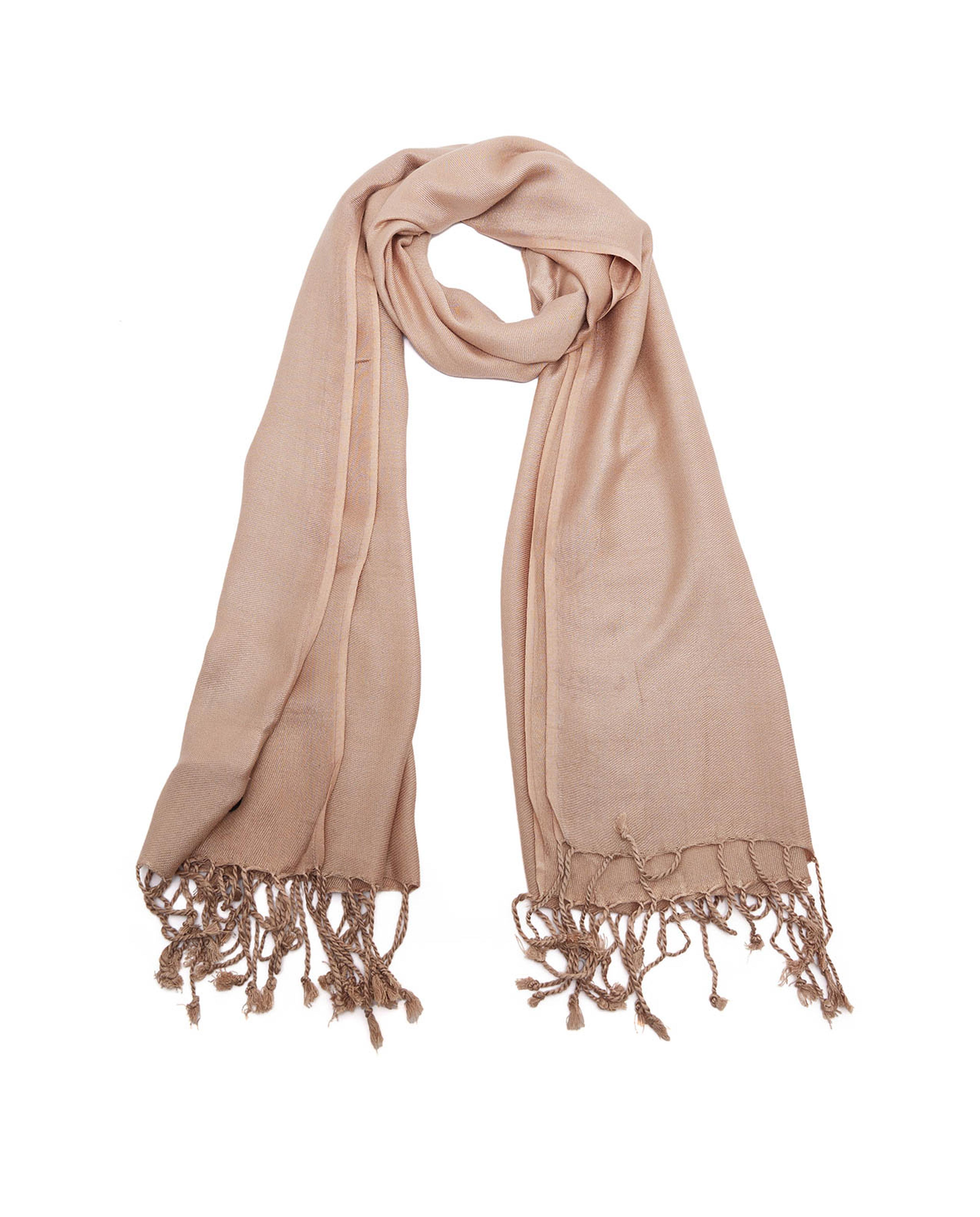 Tassel Hem Pashmina Scarf