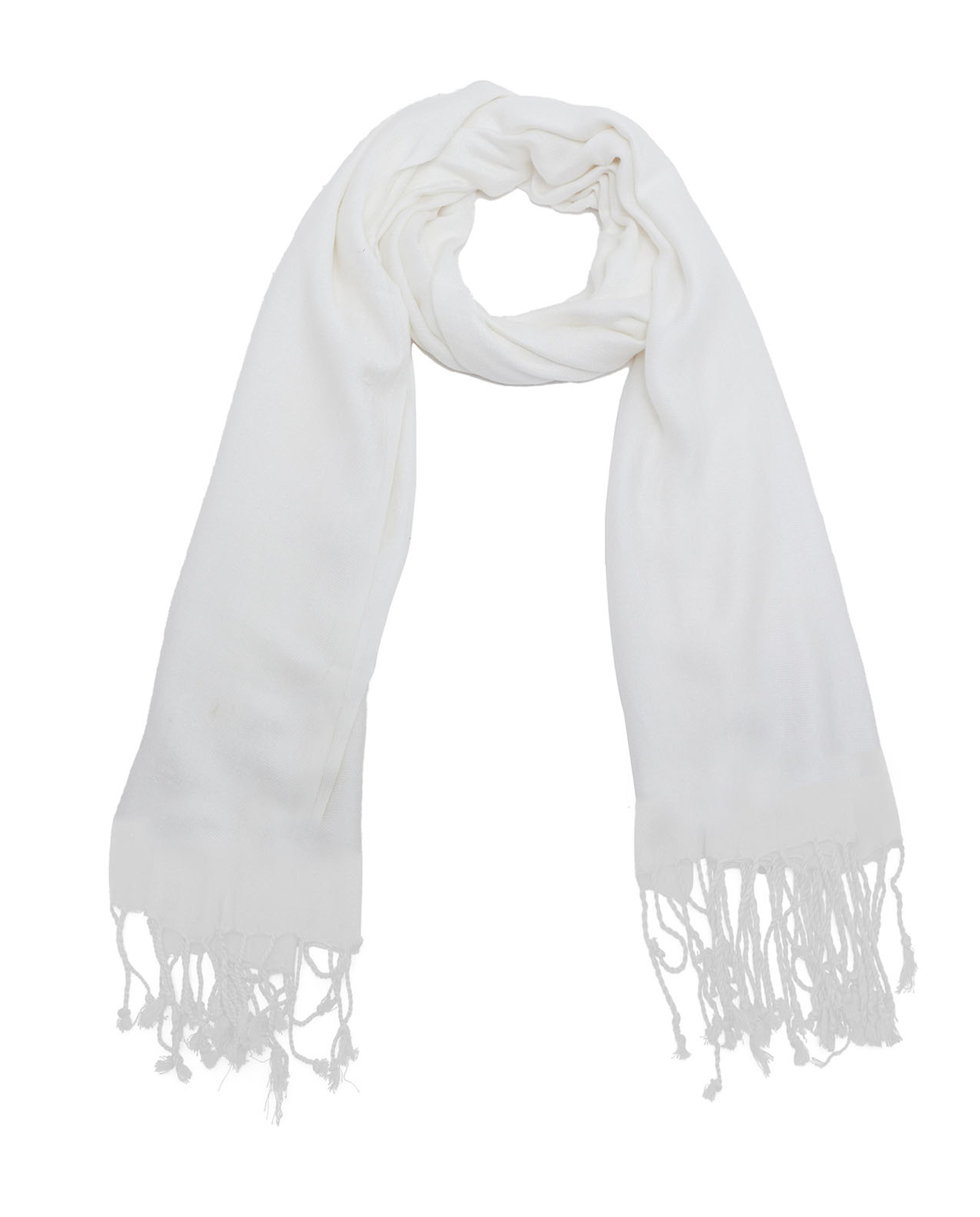 Tassel Hem Pashmina Scarf