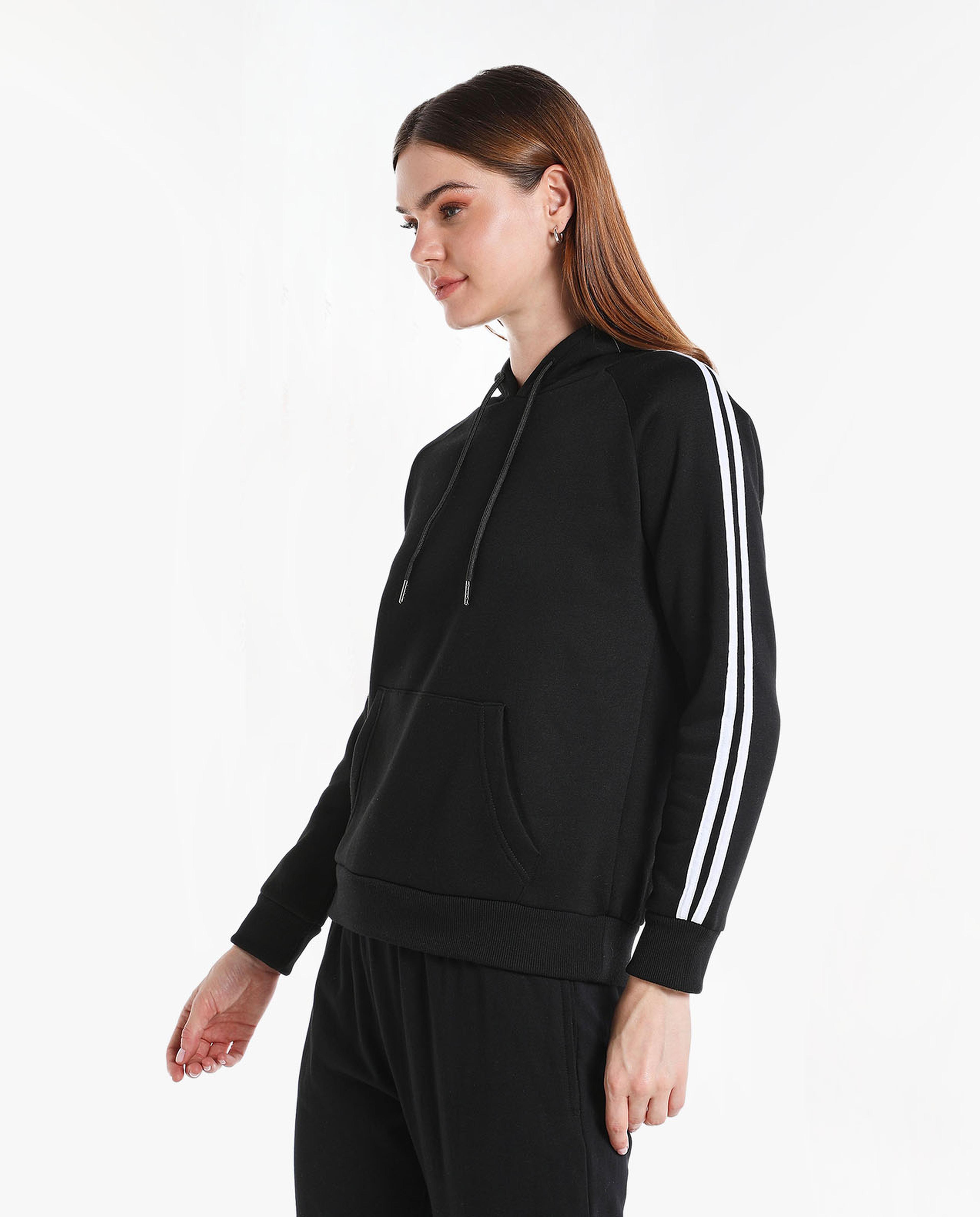 Sideline Stripe Hooded Sweatshirt with Long Sleeves