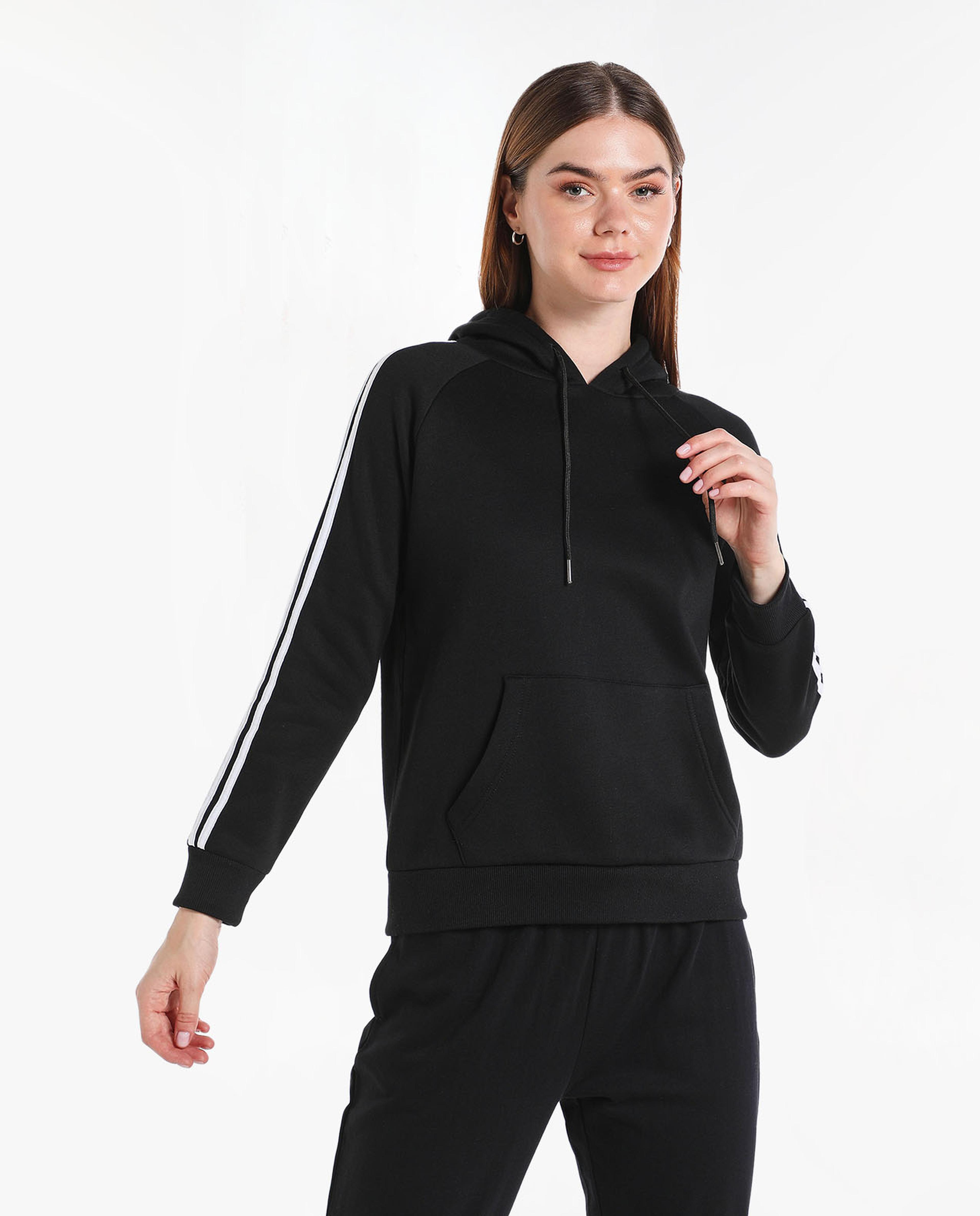 Sideline Stripe Hooded Sweatshirt with Long Sleeves