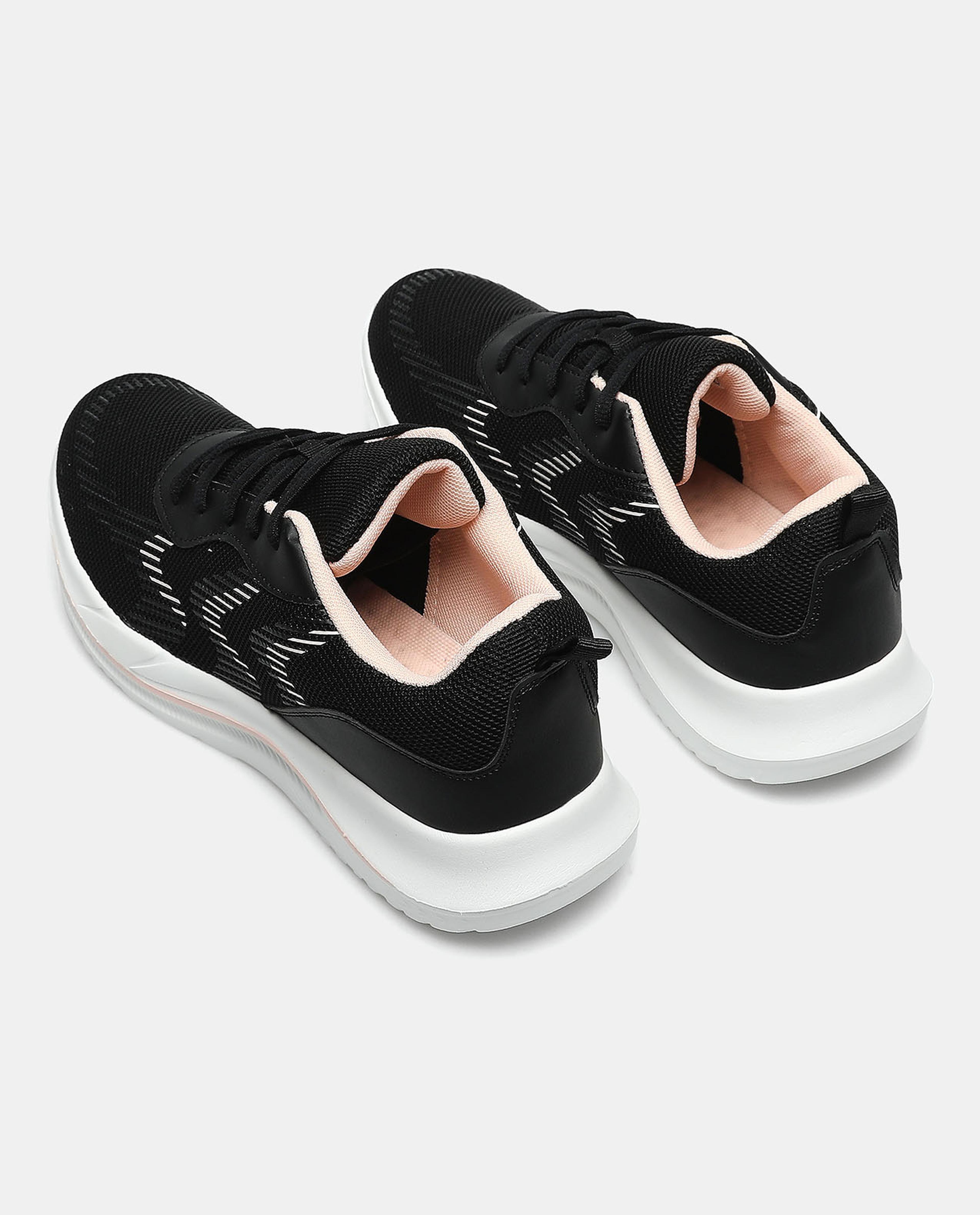 Textured Lace-Up Sports Shoes
