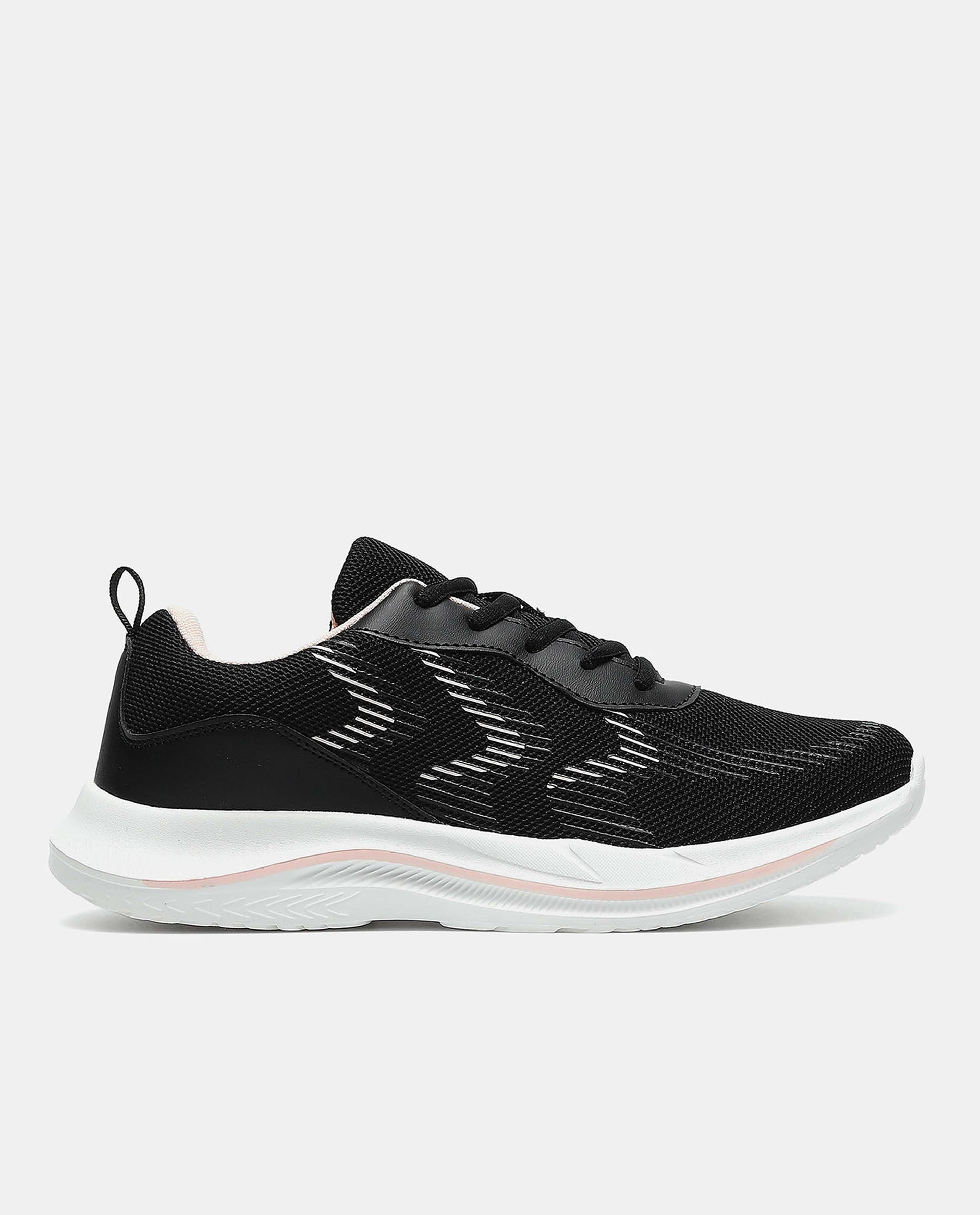 Textured Lace-Up Sports Shoes
