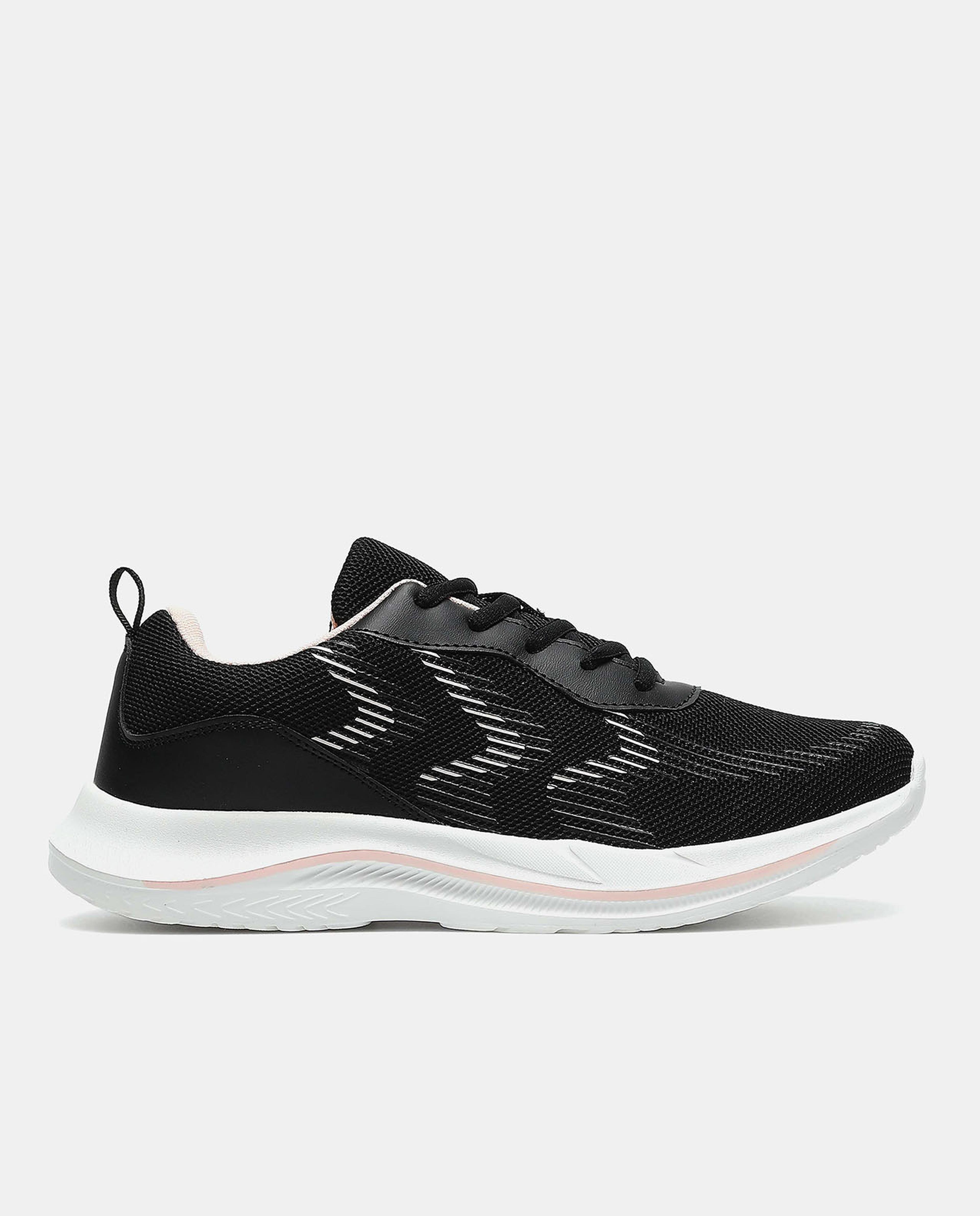 Textured Lace-Up Sports Shoes