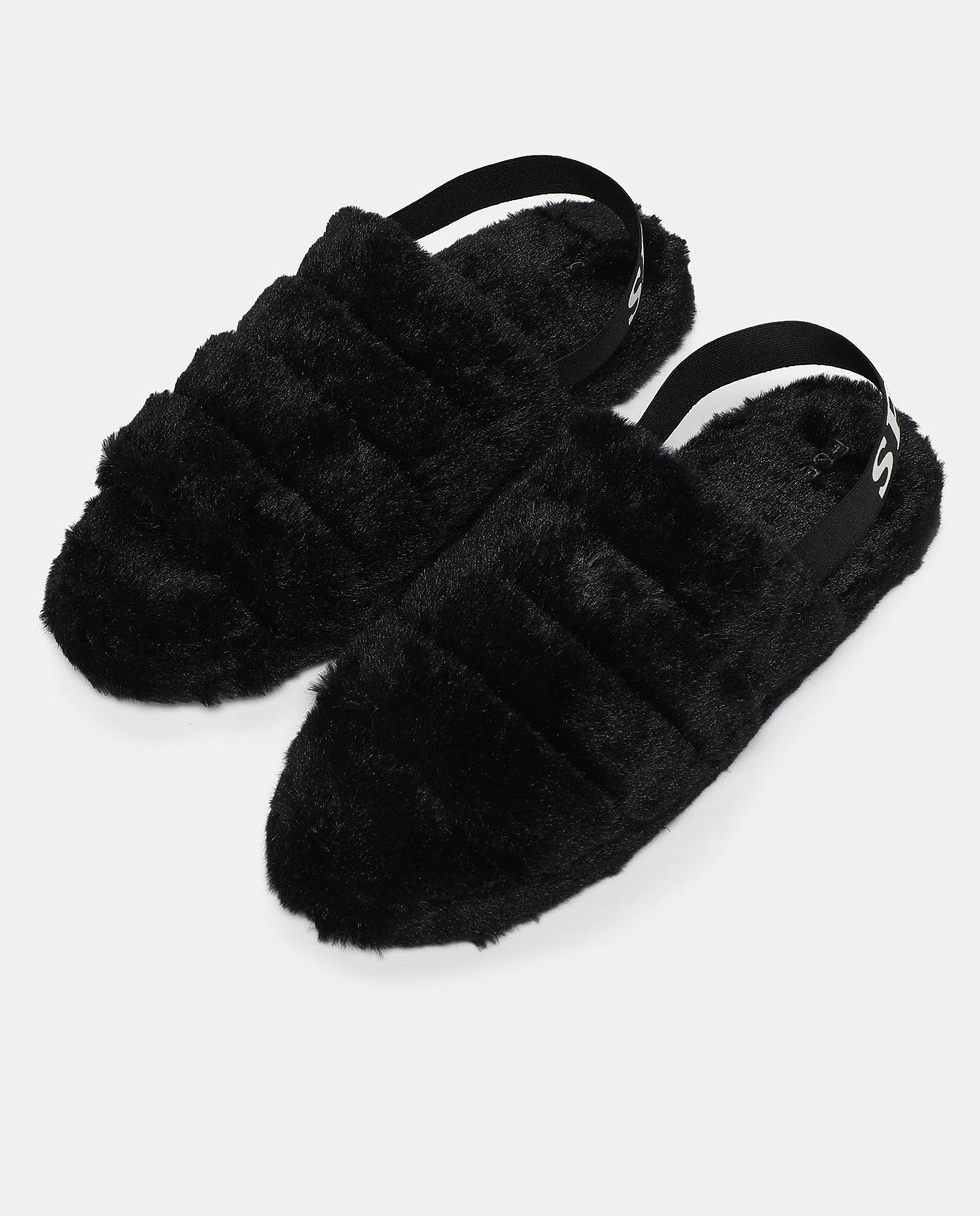 Quilted Sling Back Slip-On Back Bedroom Slippers