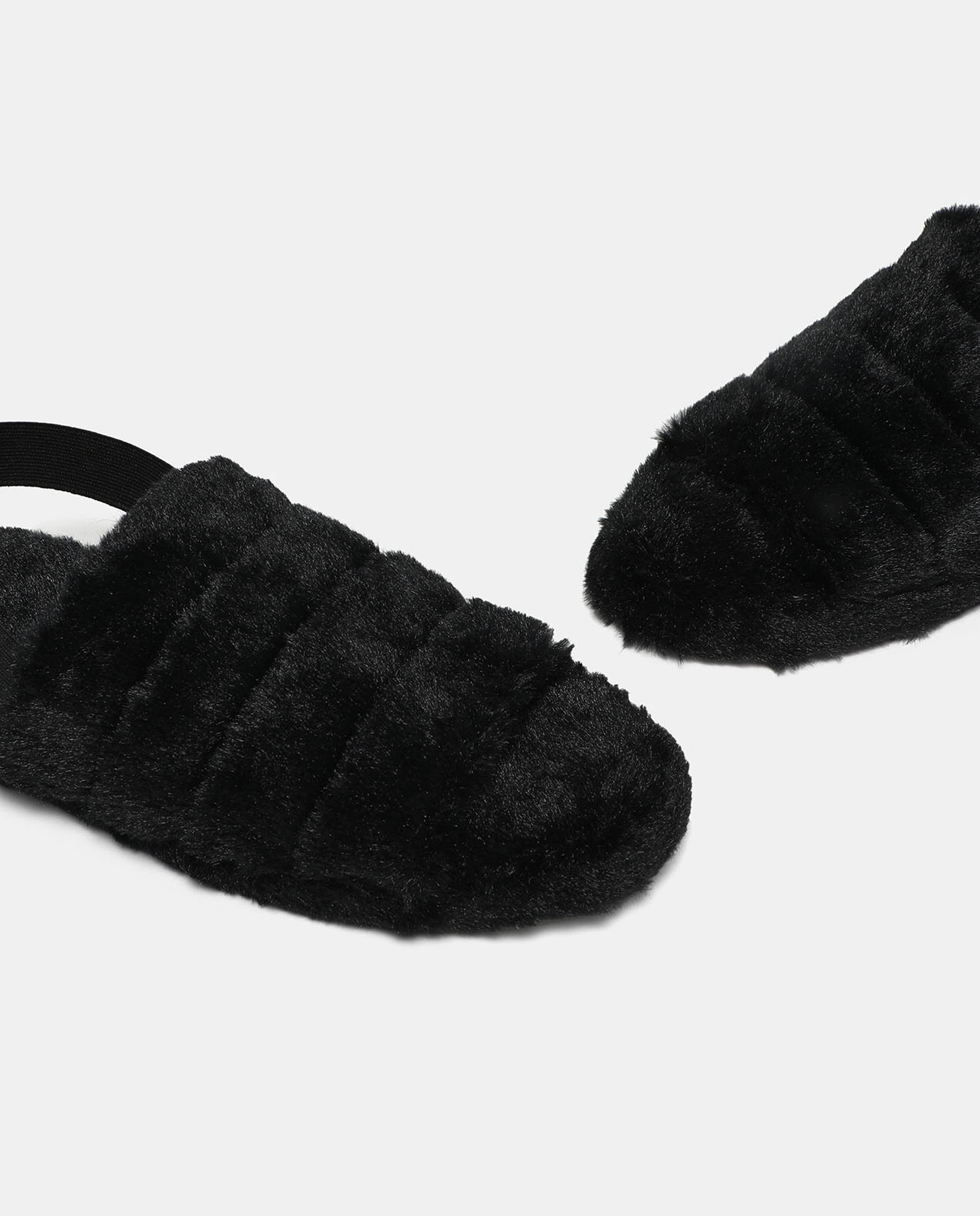 Quilted Sling Back Slip-On Back Bedroom Slippers