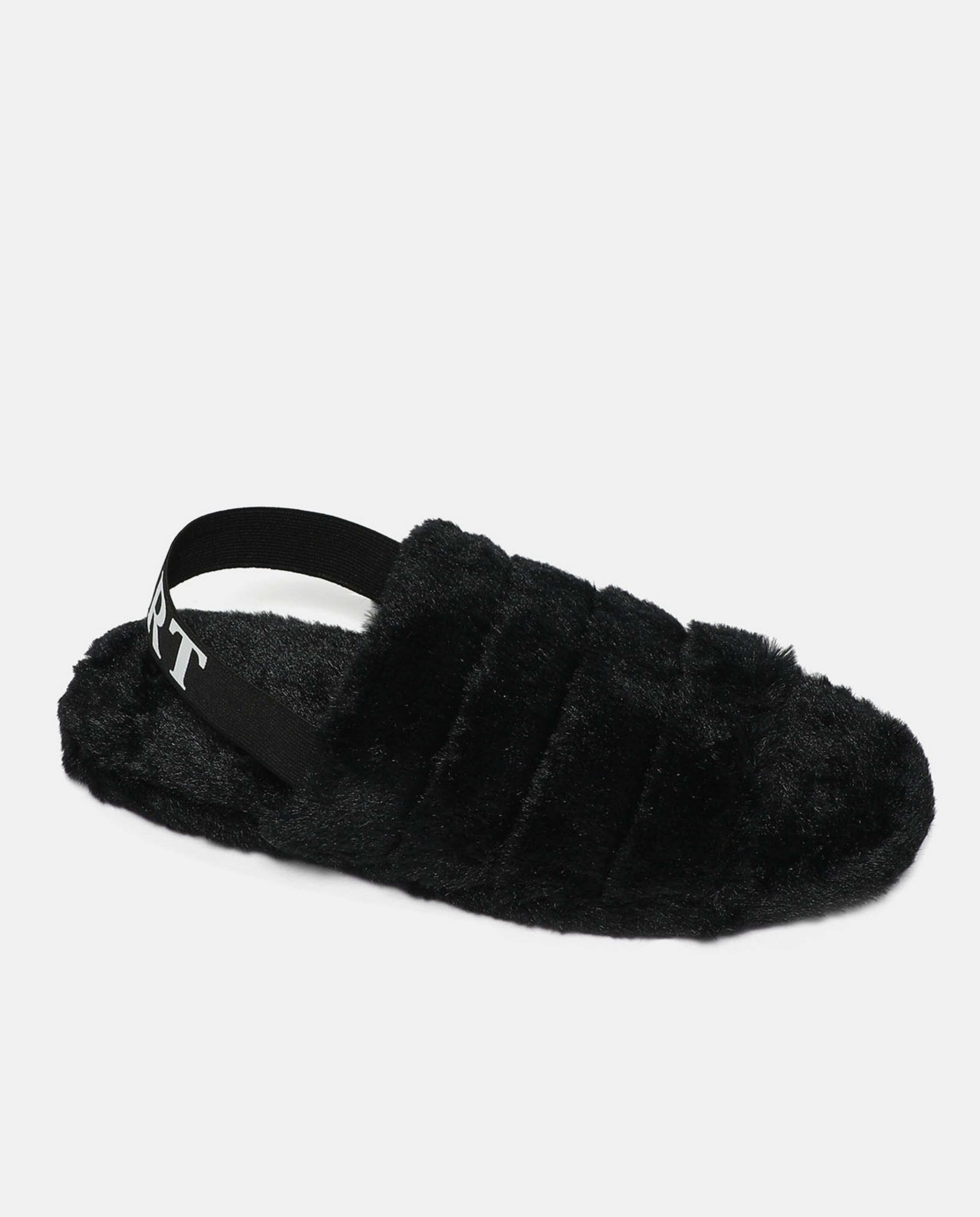 Quilted Sling Back Slip-On Back Bedroom Slippers