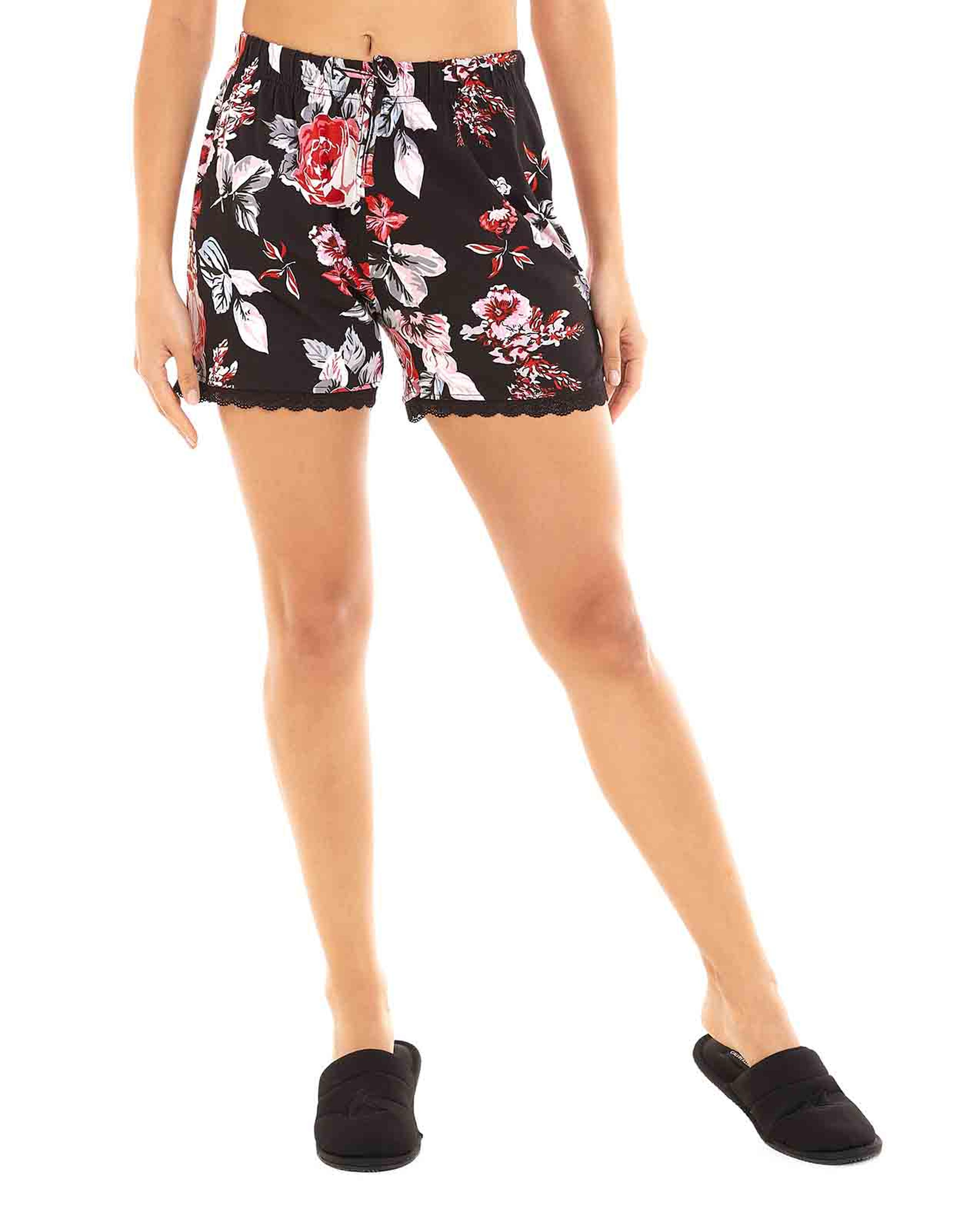Printed Lace Detailed Nightgown