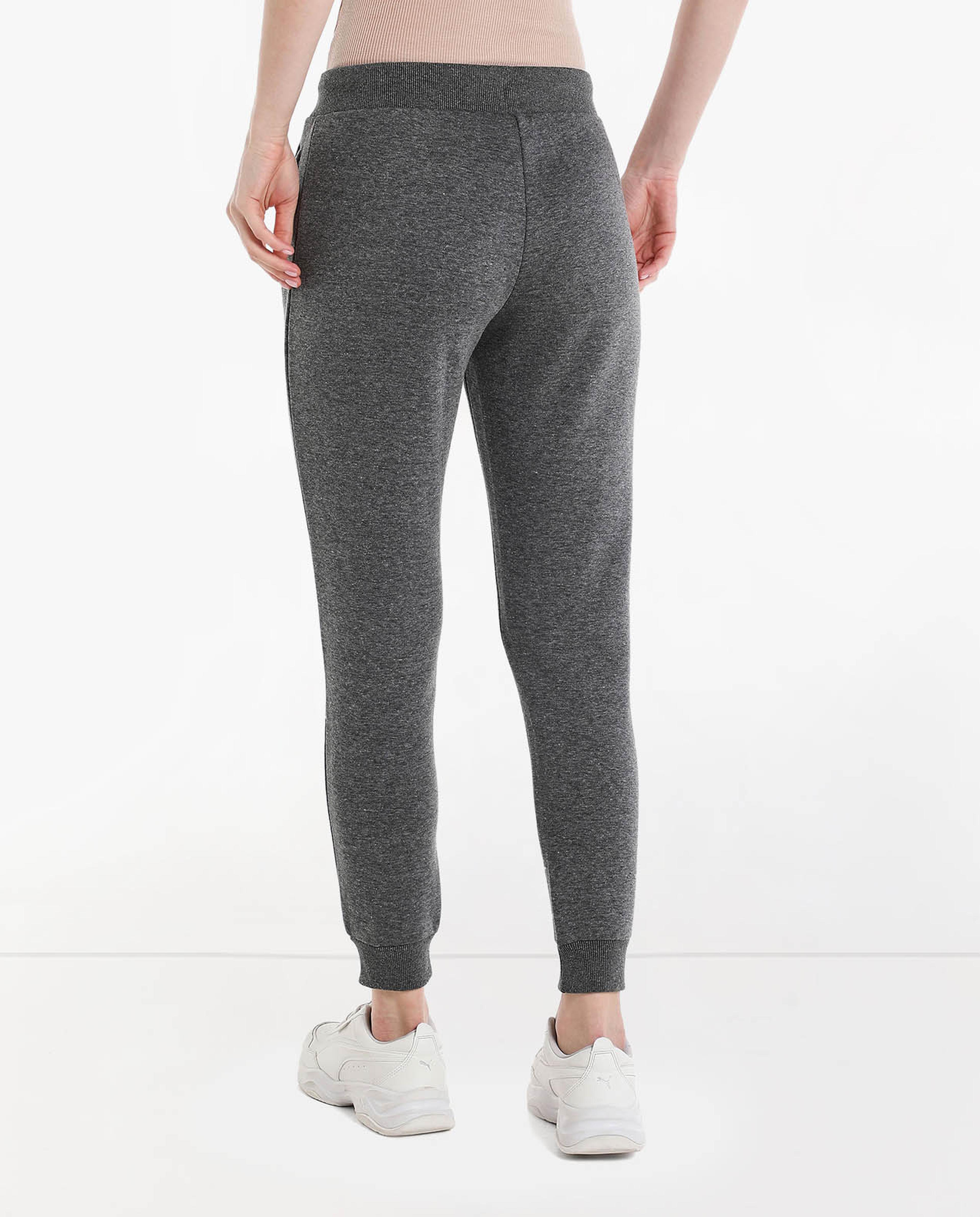 Solid Slim Fit Joggers with Elasticated Waist