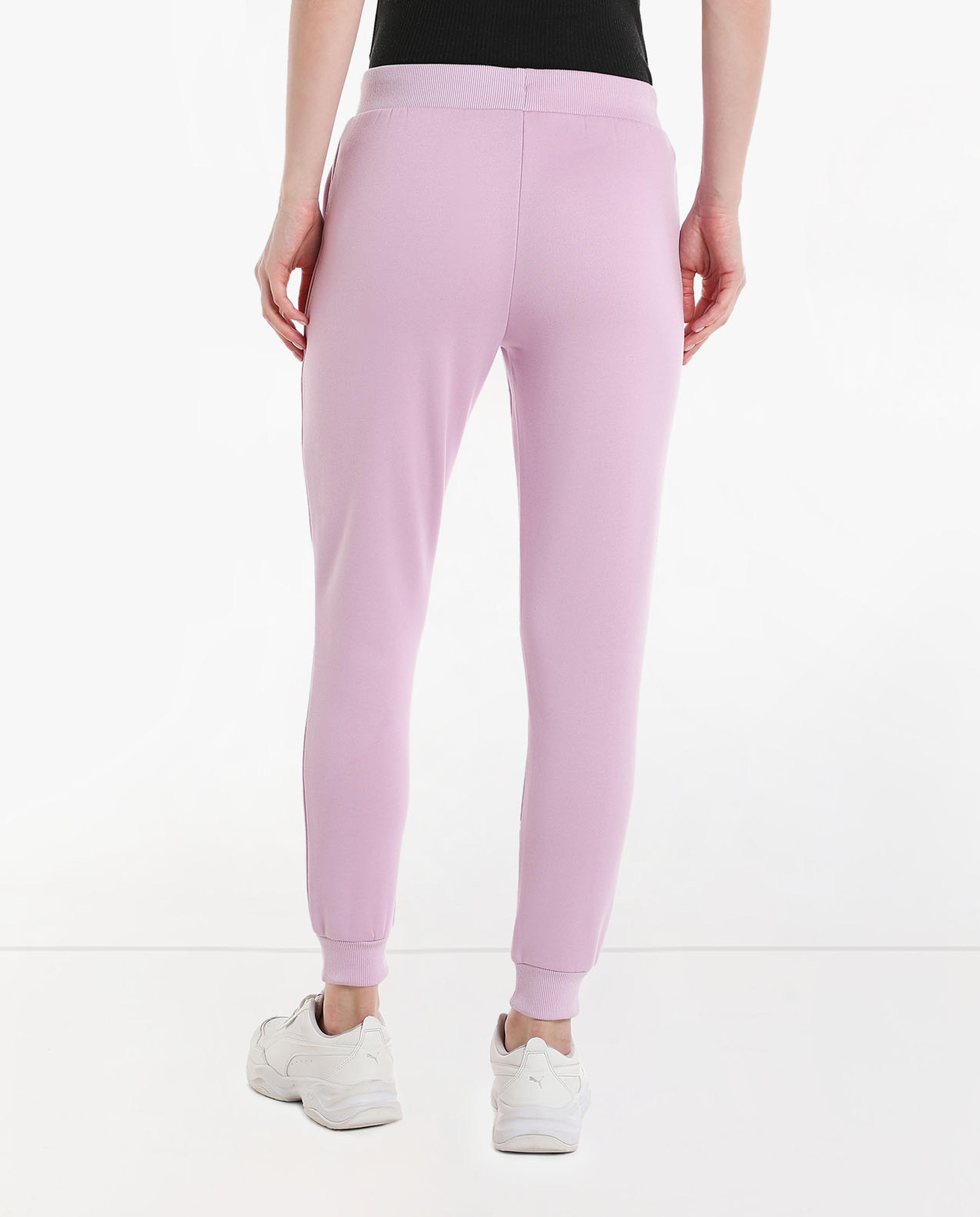 Solid Slim Fit Joggers with Elasticated Waist