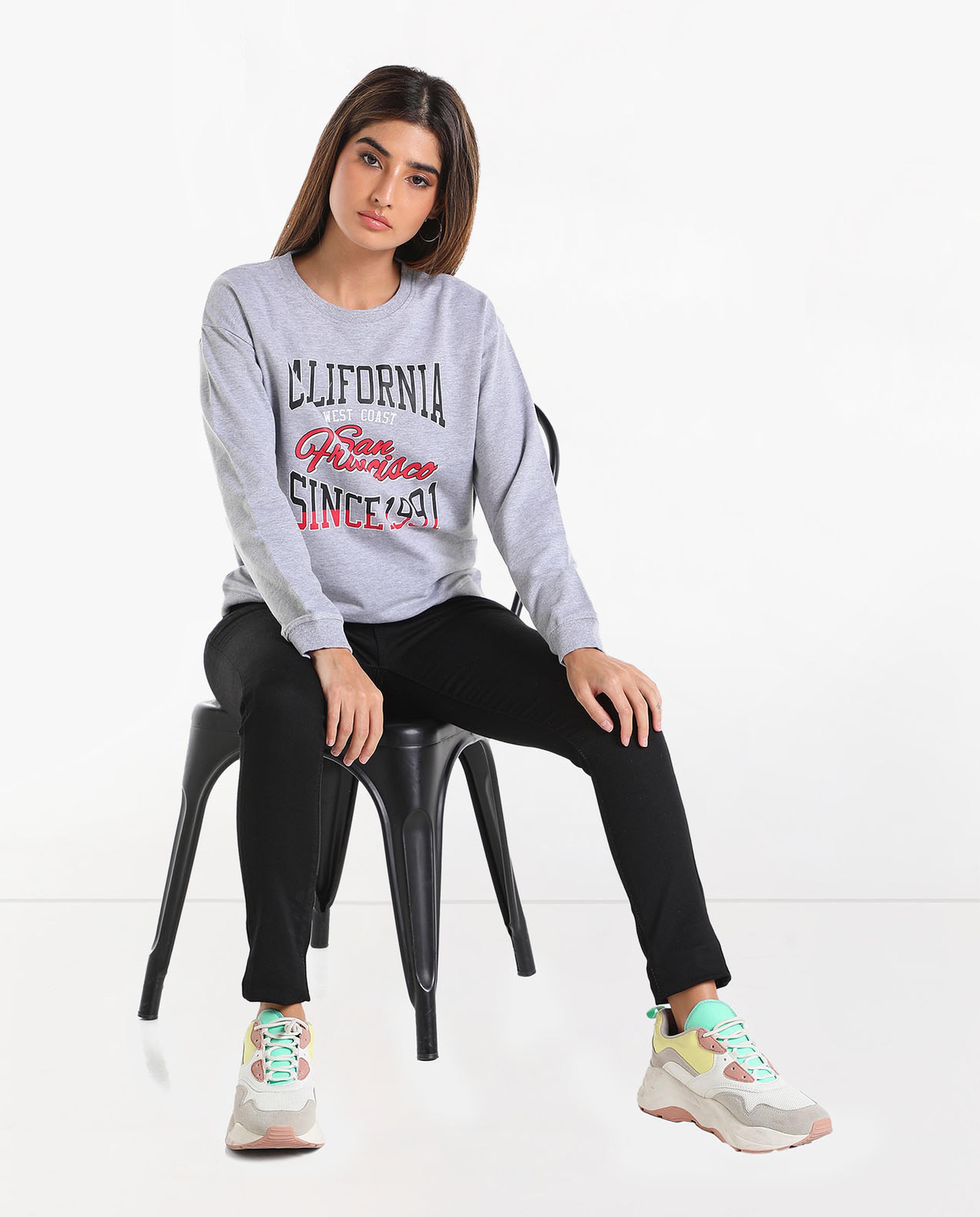 Printed Casual Sweatshirt