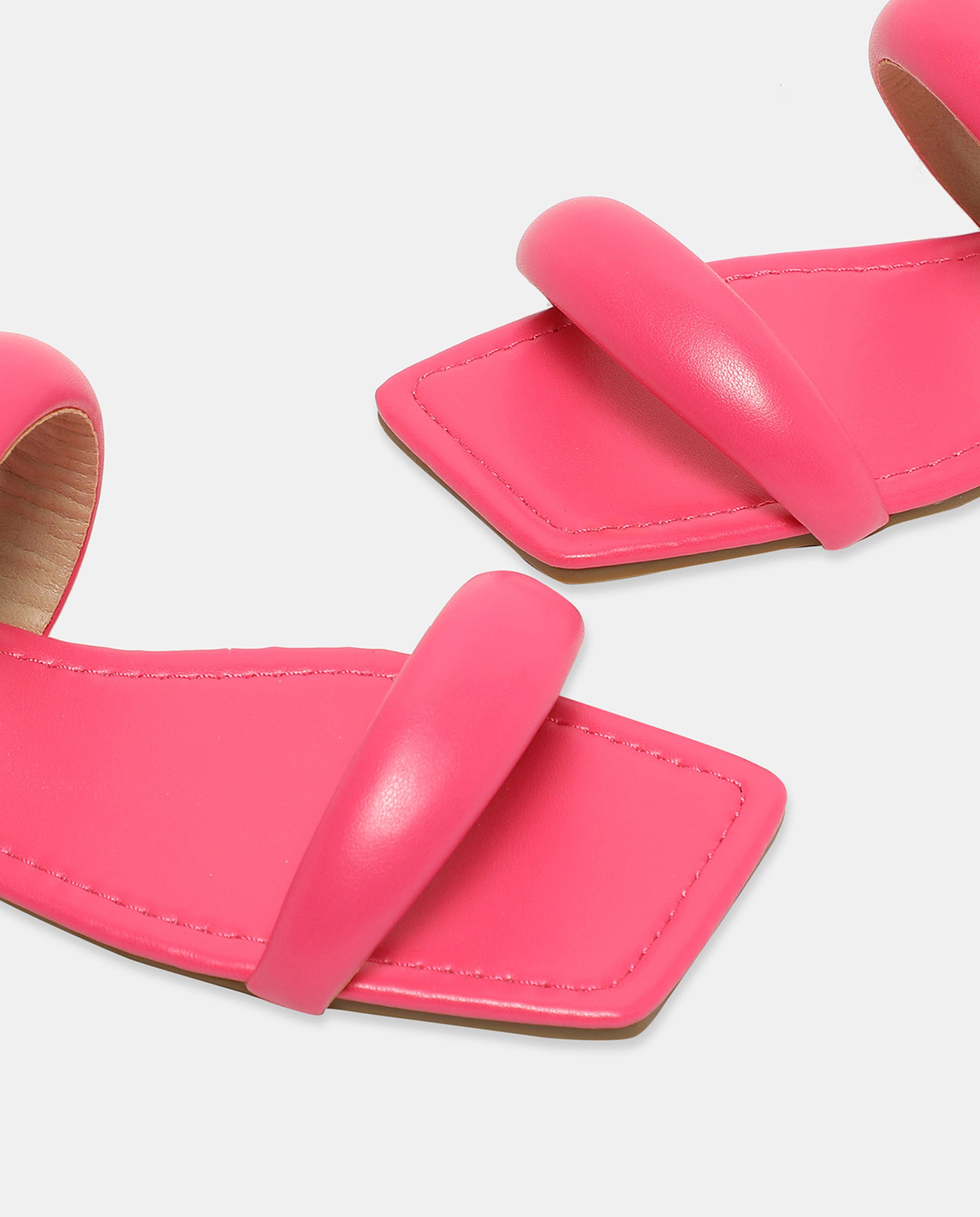 Solid Slip-On Flat Sandals